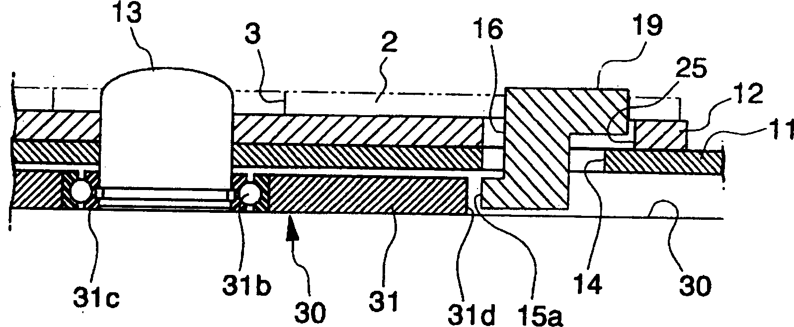 Clamping device for magnetic disk