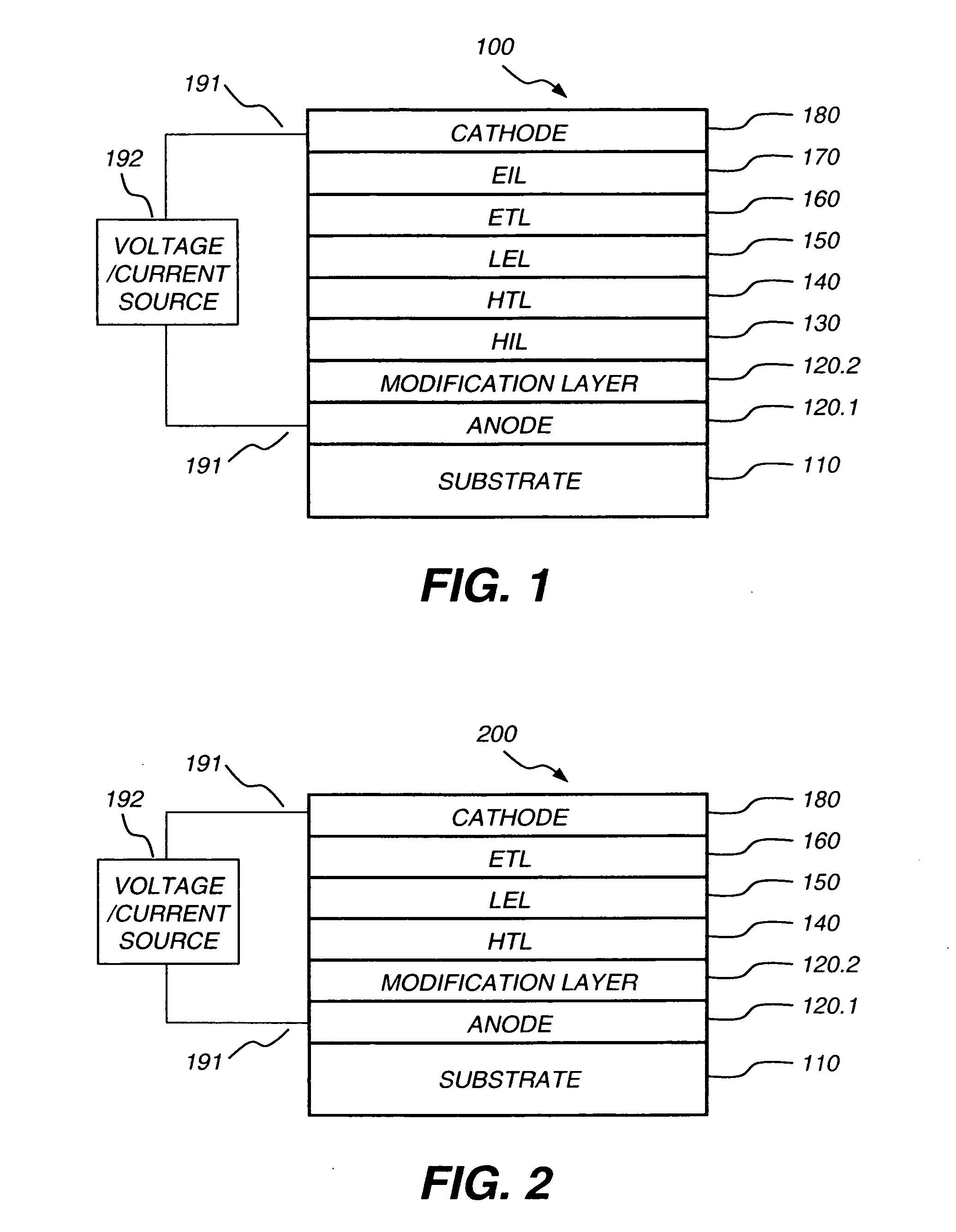 Fluorocarbon electrode modification layer