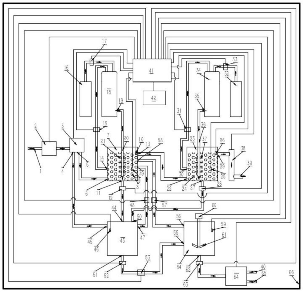 Zero-emission integrated culture tail water treatment device