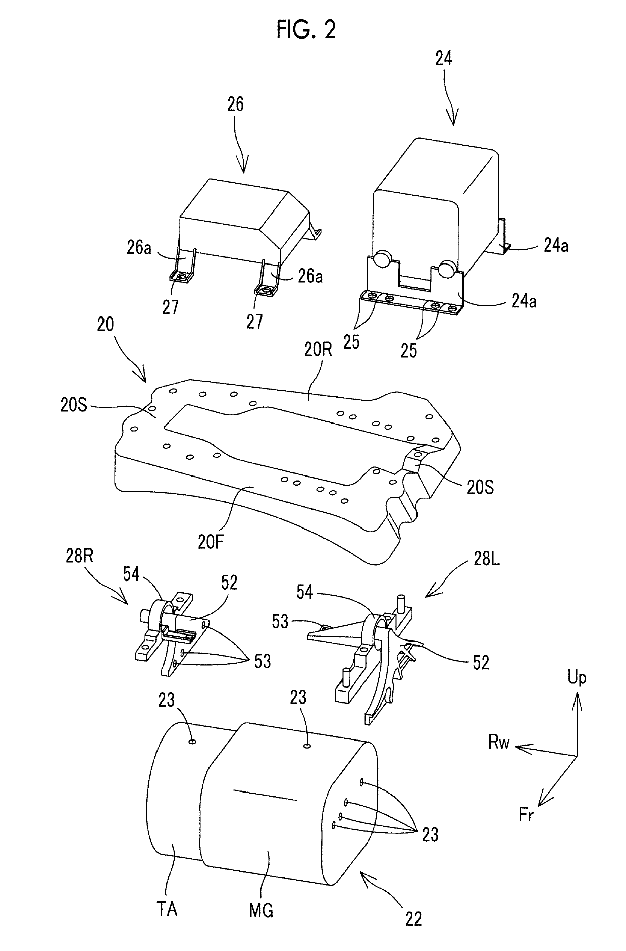 Vehicle front portion structure