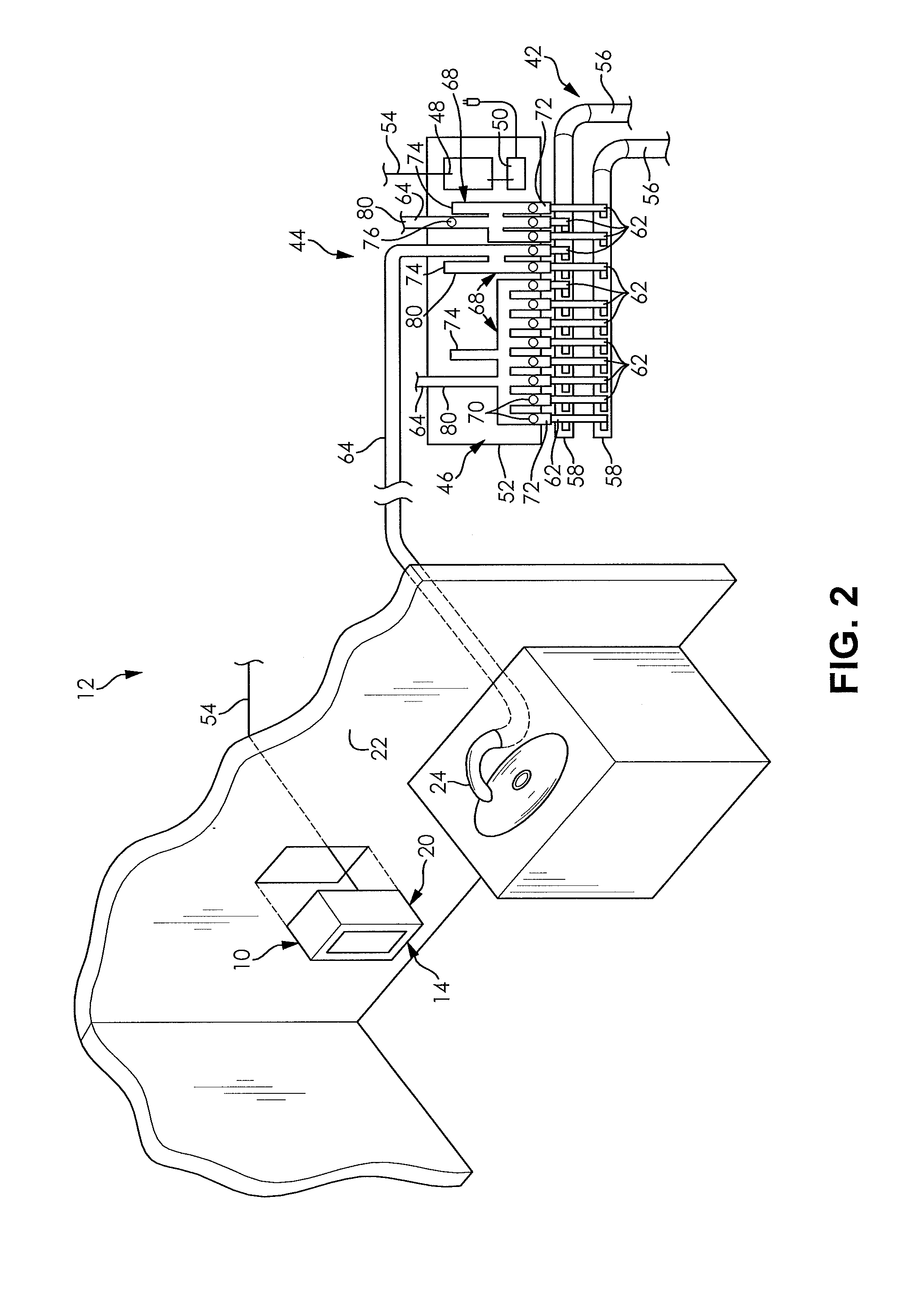 Controller for a fluid distribution system and method of operation thereof