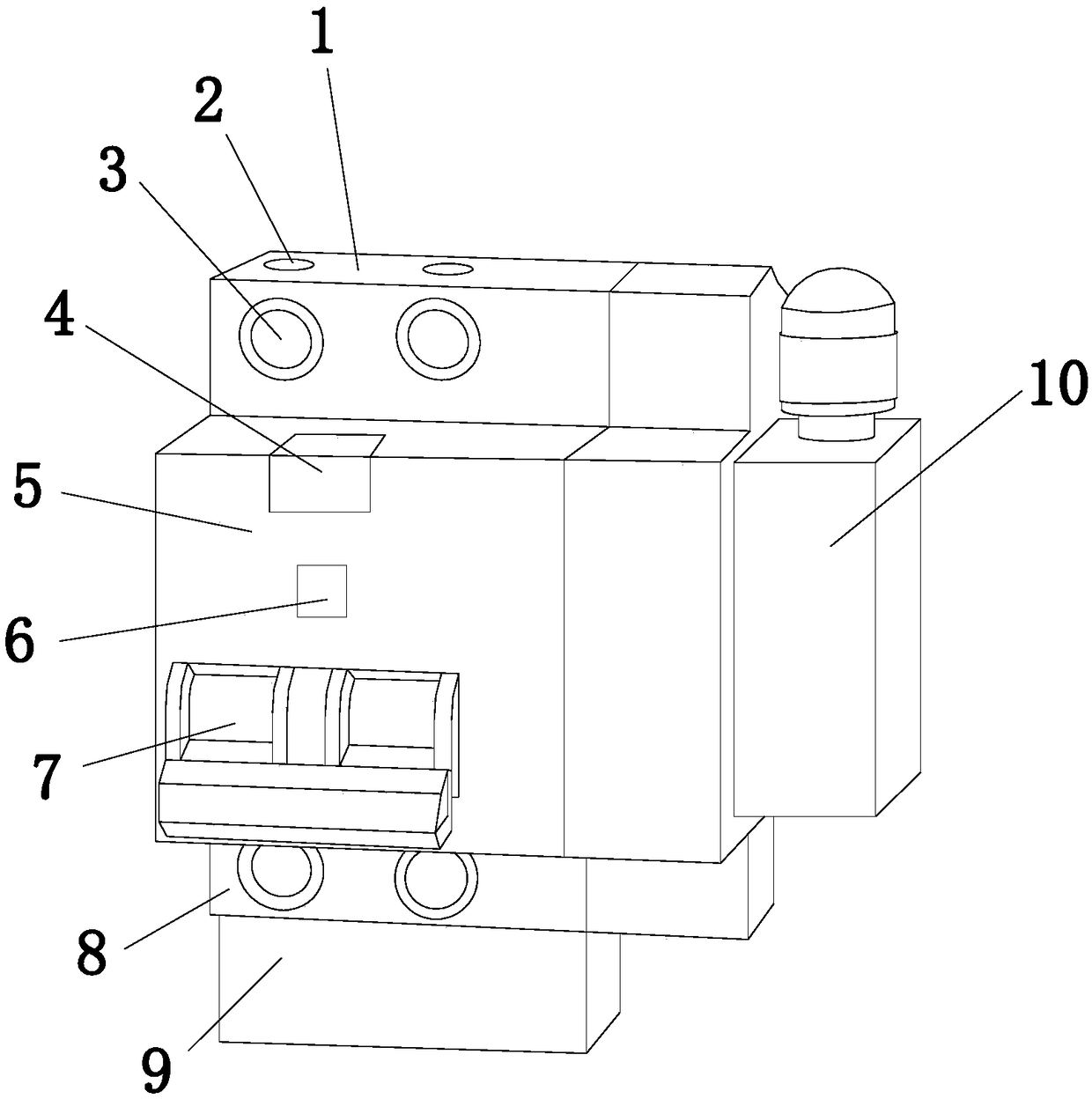 A circuit breaker with an alarm