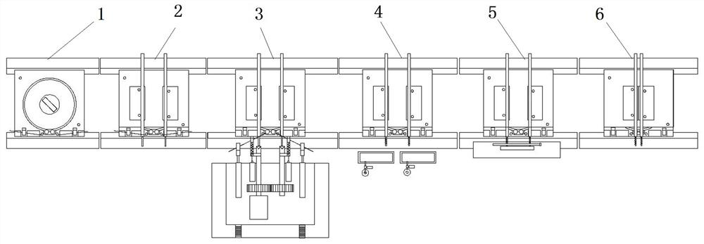 Equipment and process for automatically packaging secondary lead of miniature current transformer for instrument
