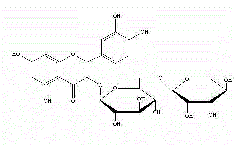 Extraction separation method for isorhamnetin-3-O-beta-D-rutinoside in caragana sinica flower bud