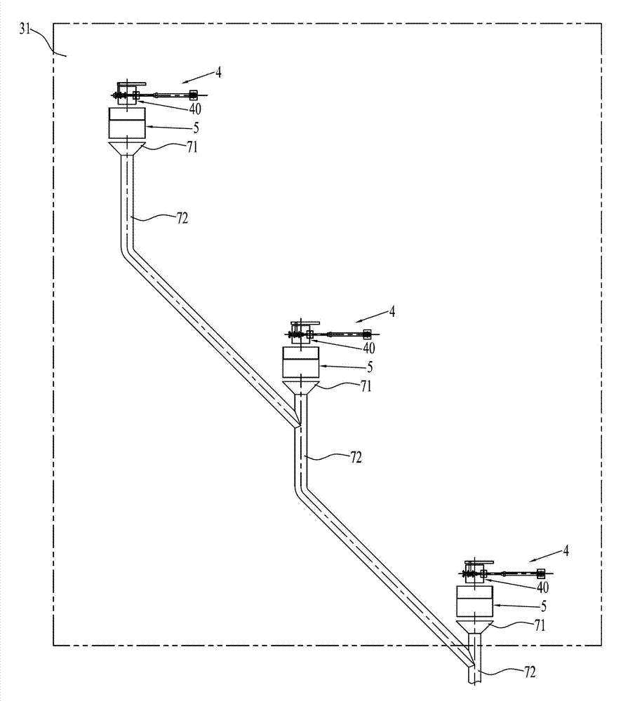 Coal cake taking device and coal cake sampling and measuring device