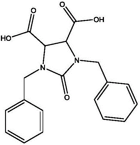 Preparation method of 1,3-dibenzyl-2-oxoimidazolidine-4,5-dicarboxylic acid