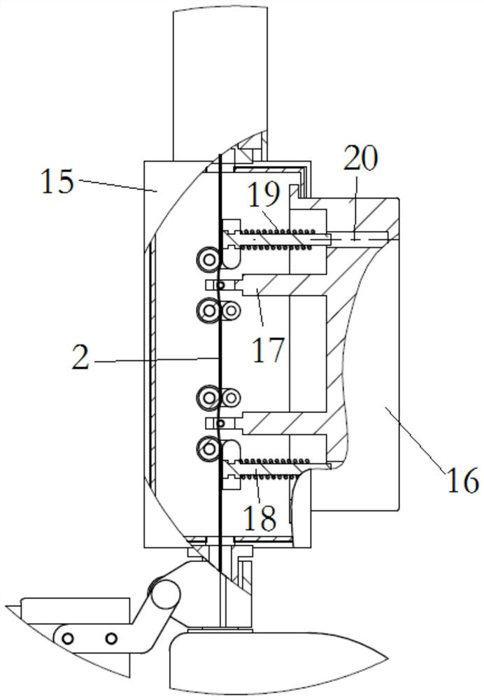 A retractable high-altitude apple picking device