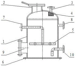 Acid exhaust gas absorption tank