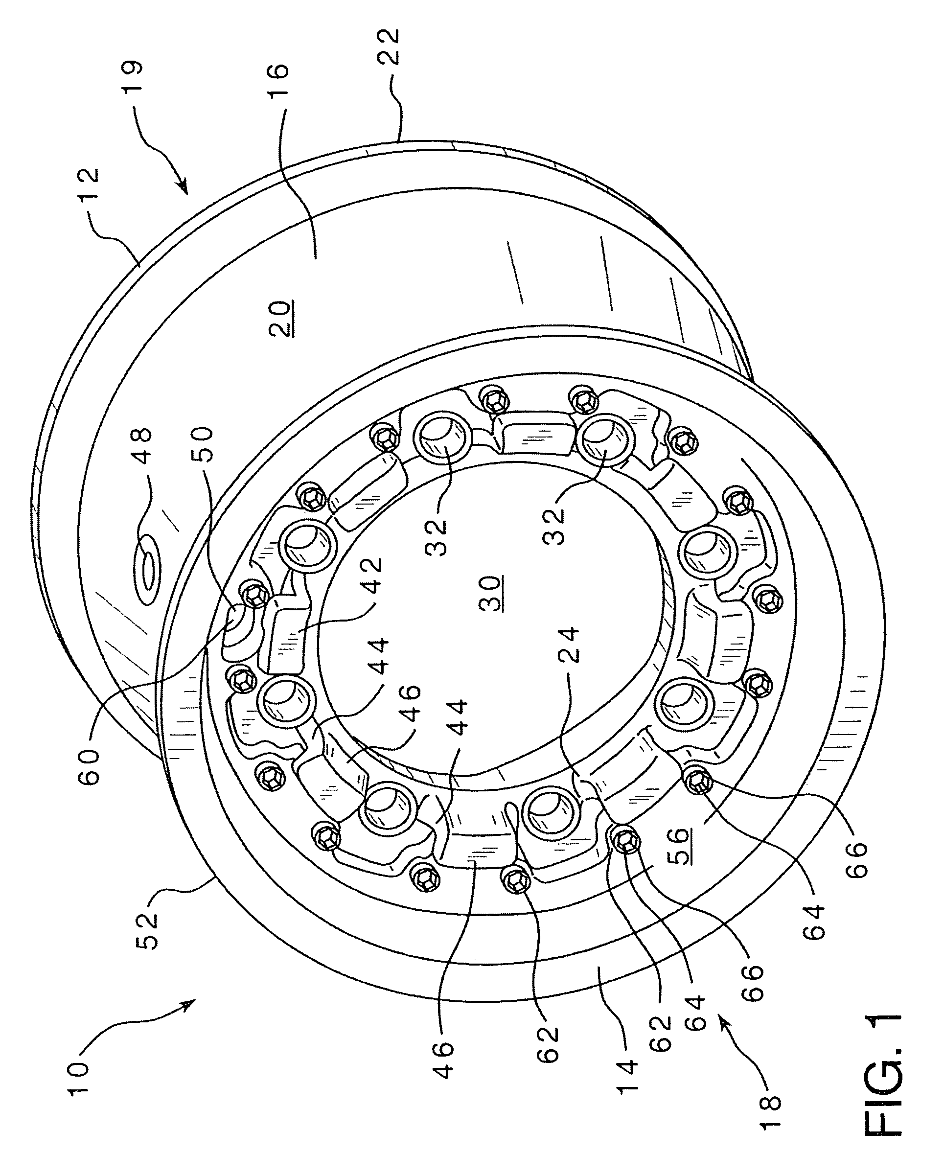 Multi-piece aluminum wheel and associated method
