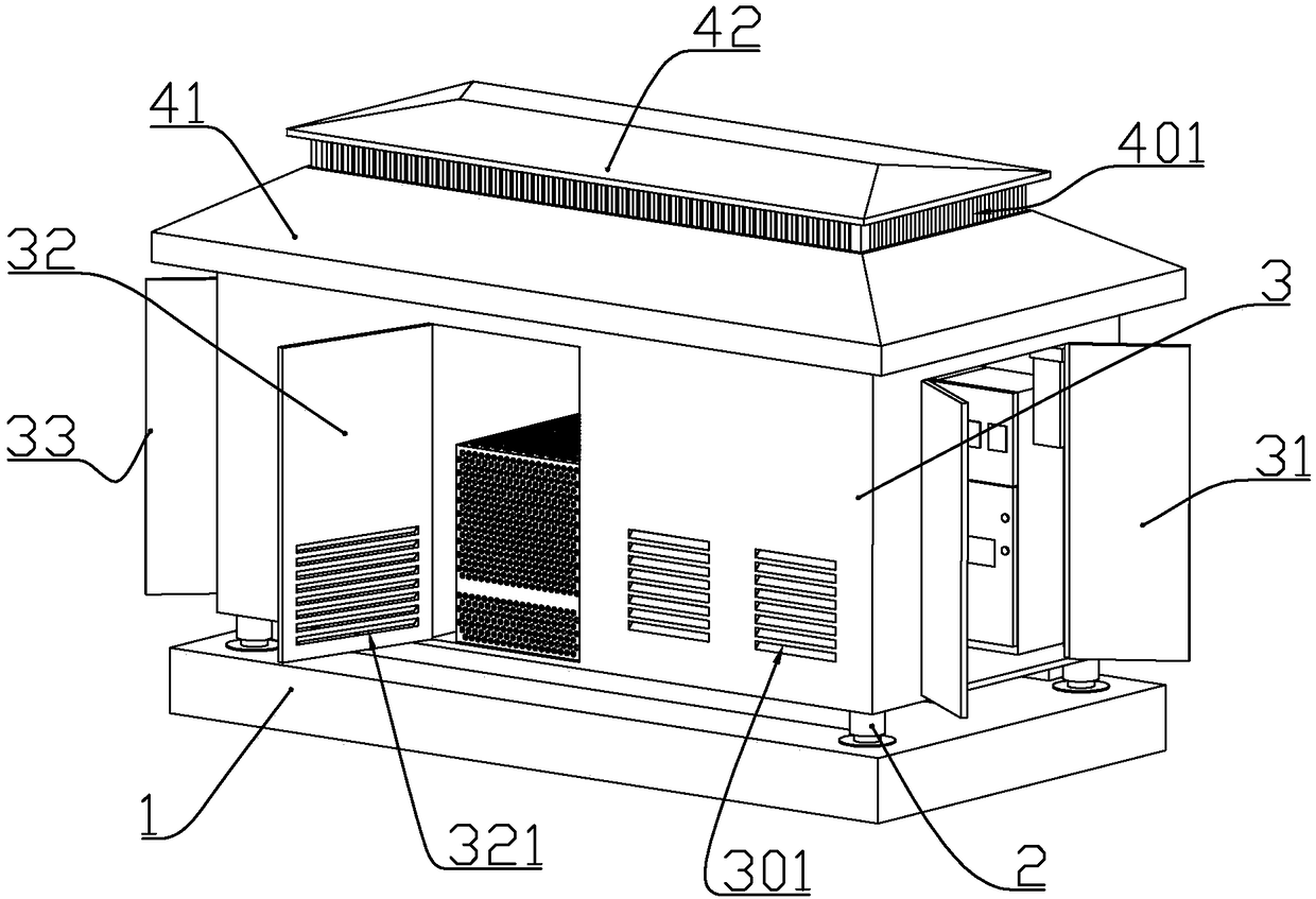 A waterproof box-type substation