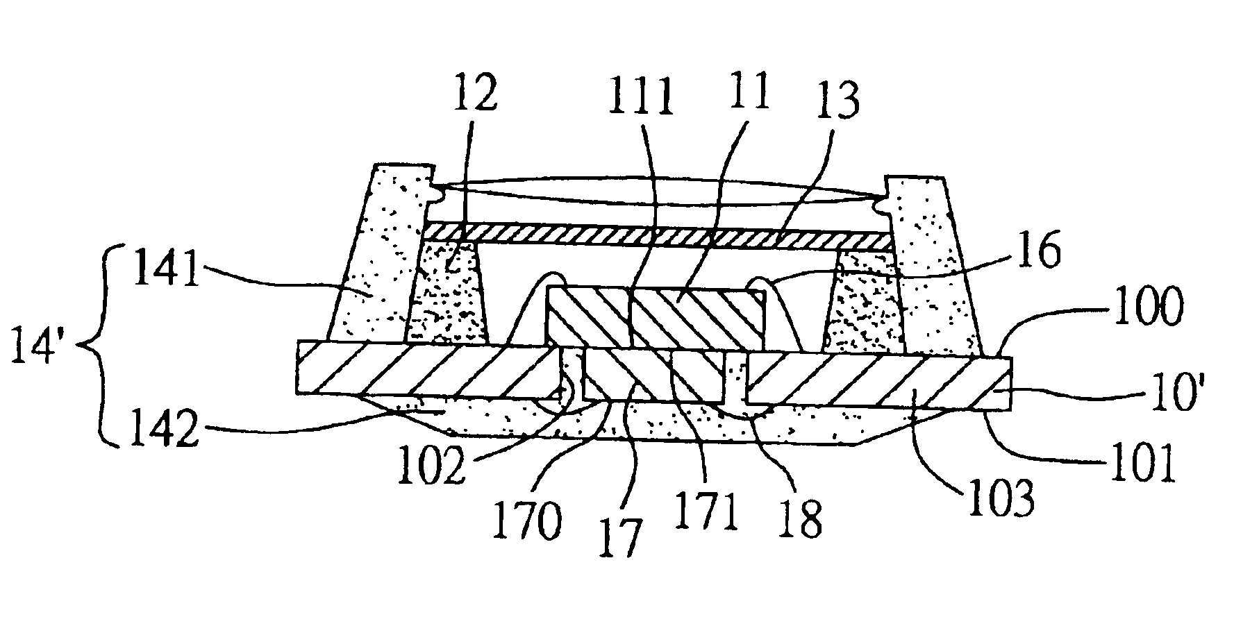 Light sensitive semiconductor package and fabrication method thereof