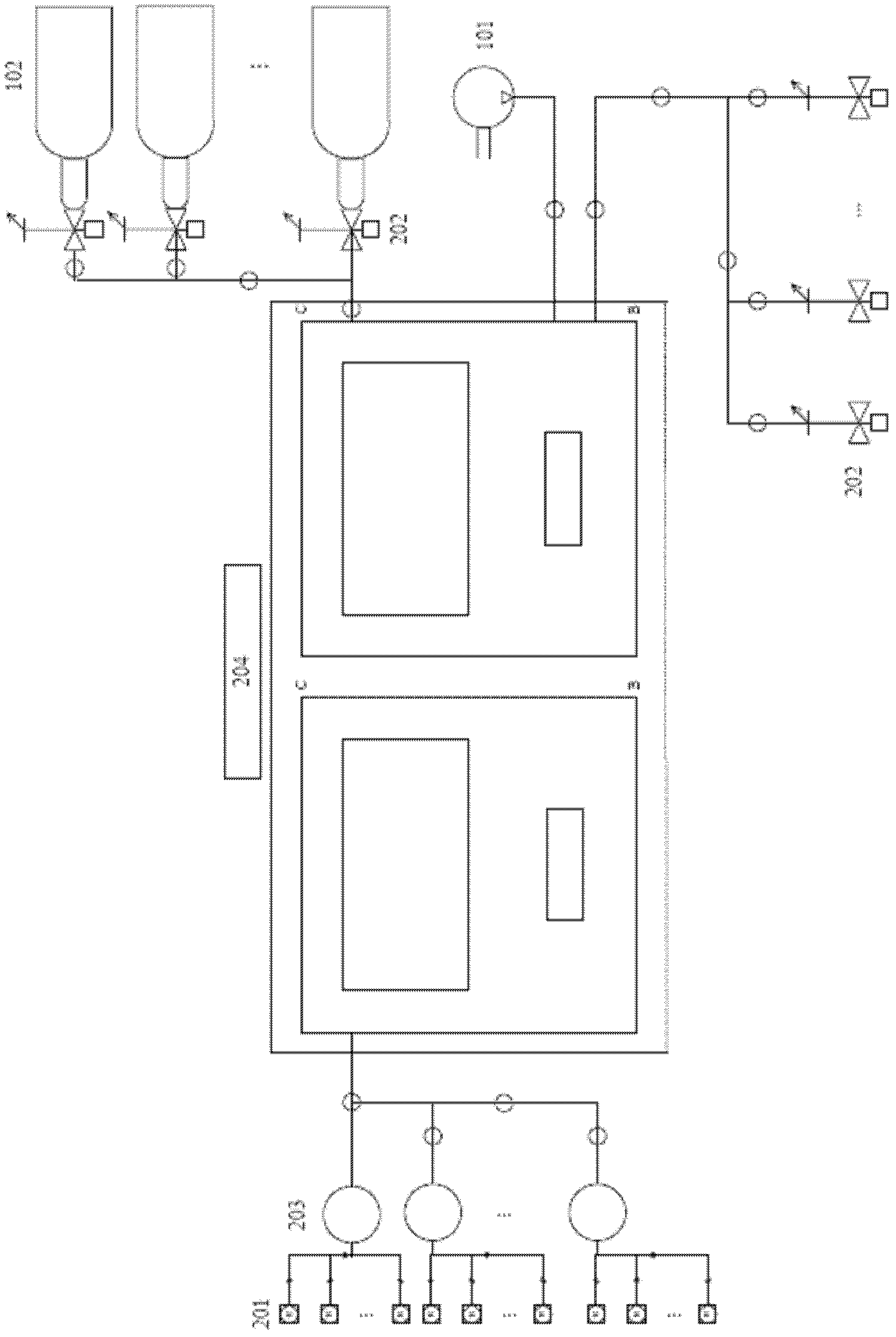 Fire fighting system using superfine dry powder as extinguishing agent and using method thereof