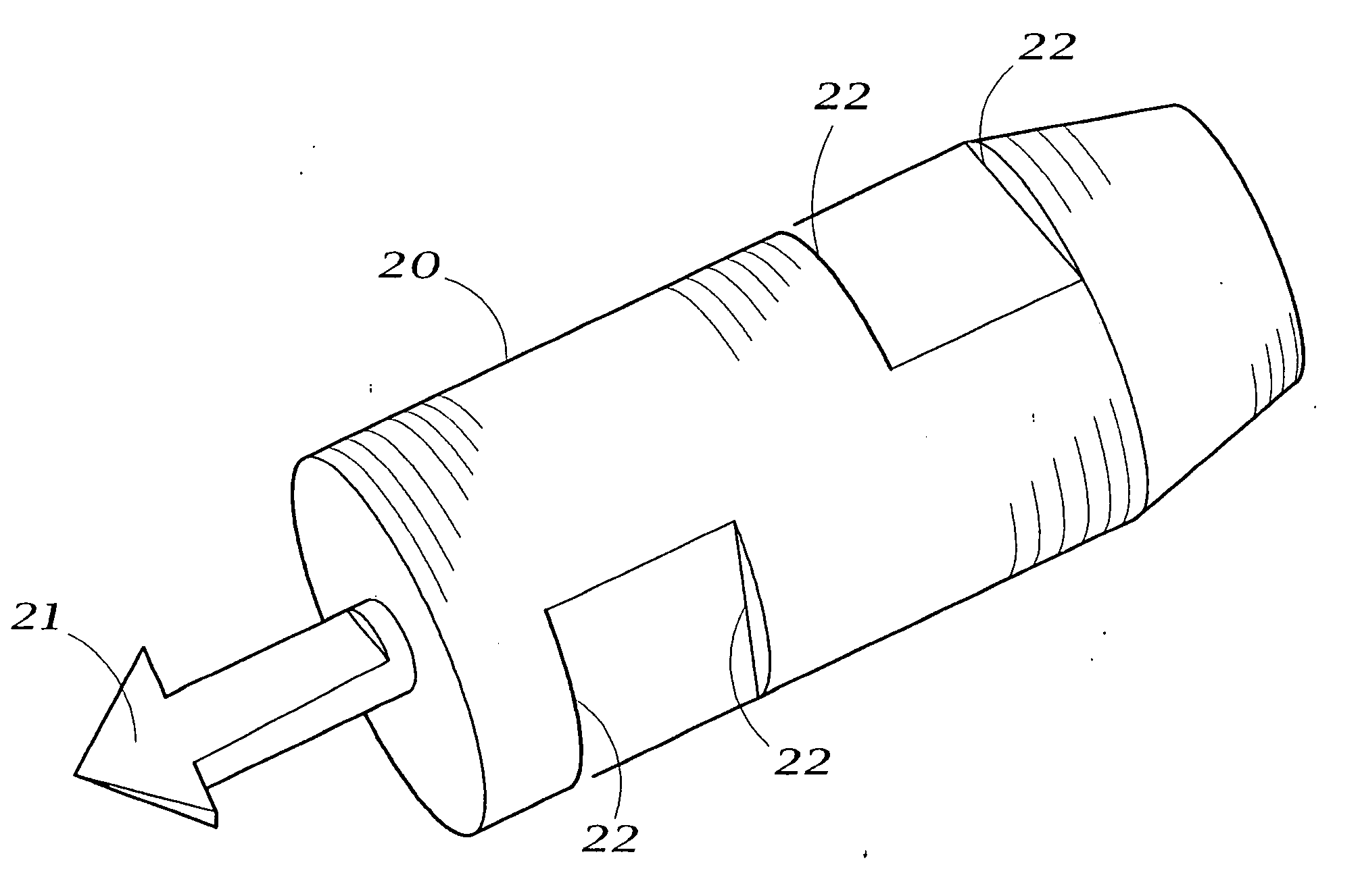 Fluid material dispensing syringe