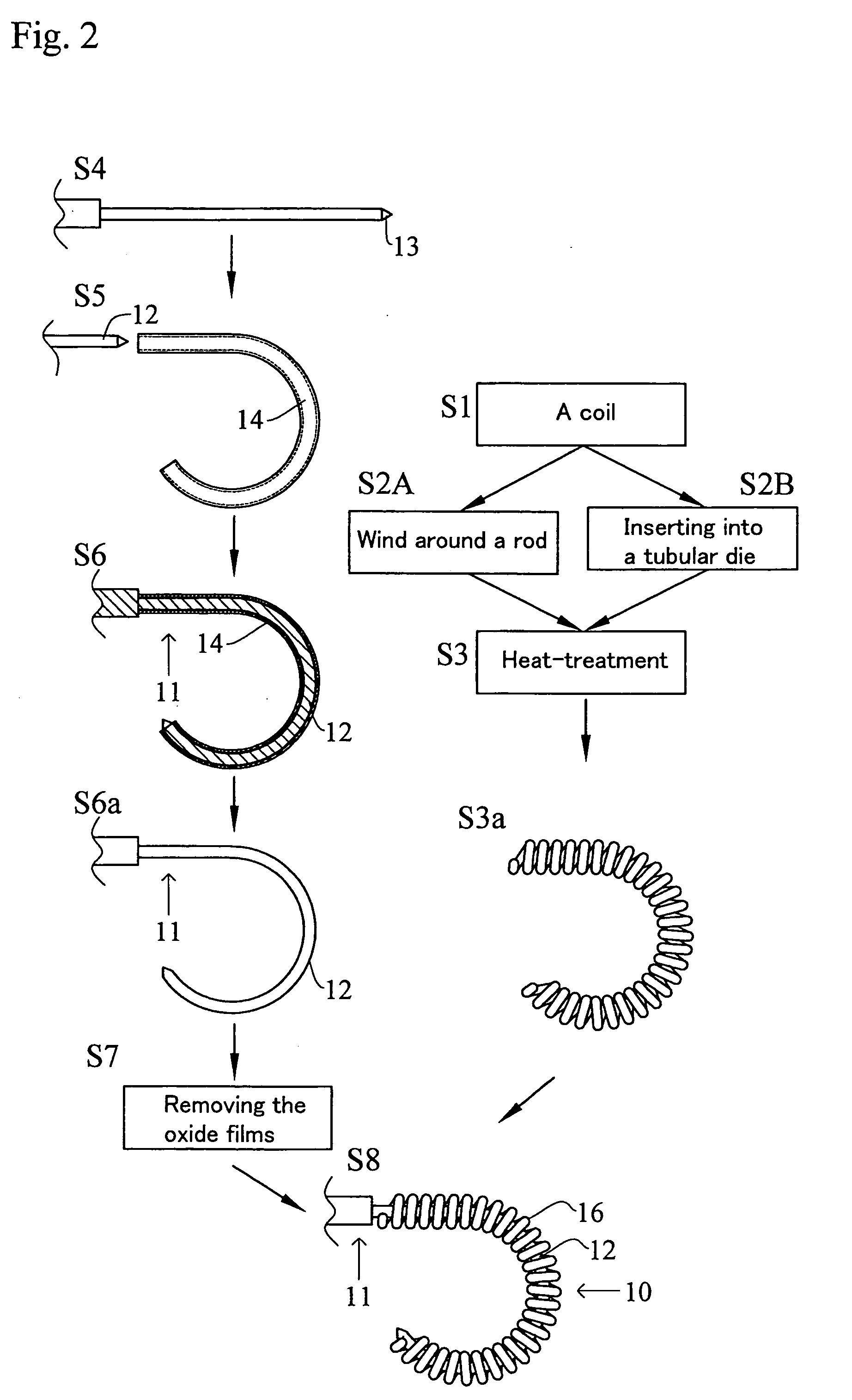 Process for producing a medical guide wire