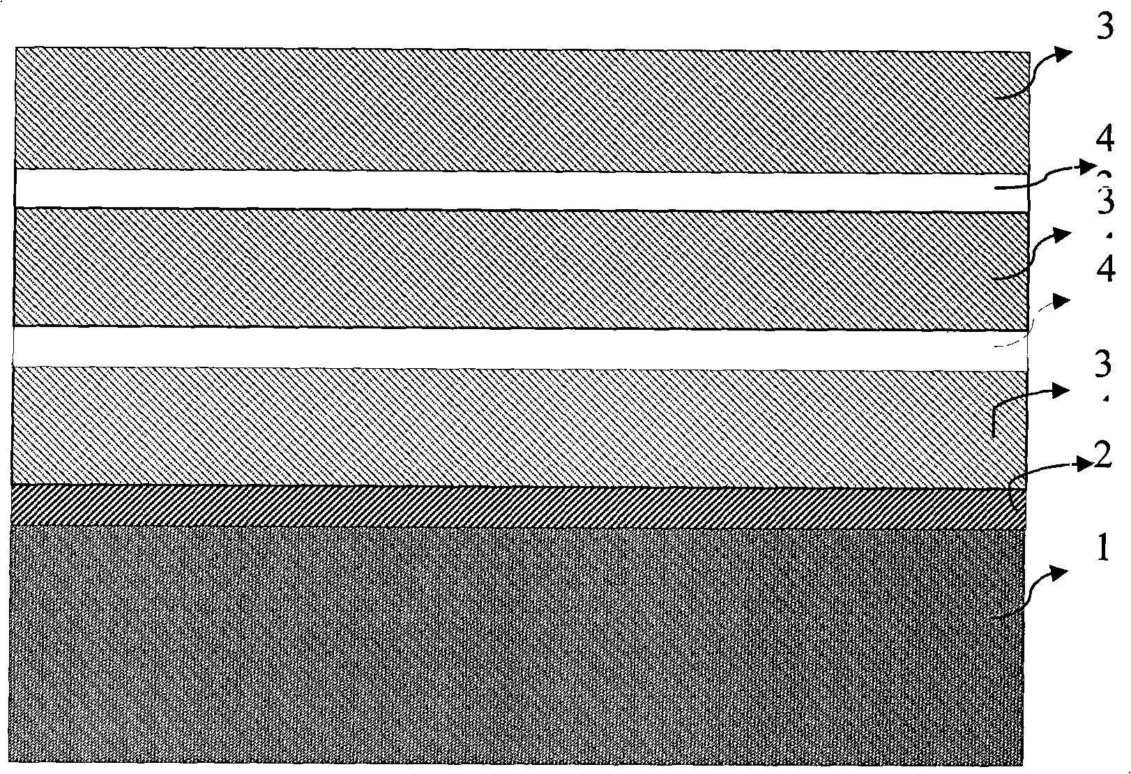 Hard film containing stress relaxation layer and method for preparing the same