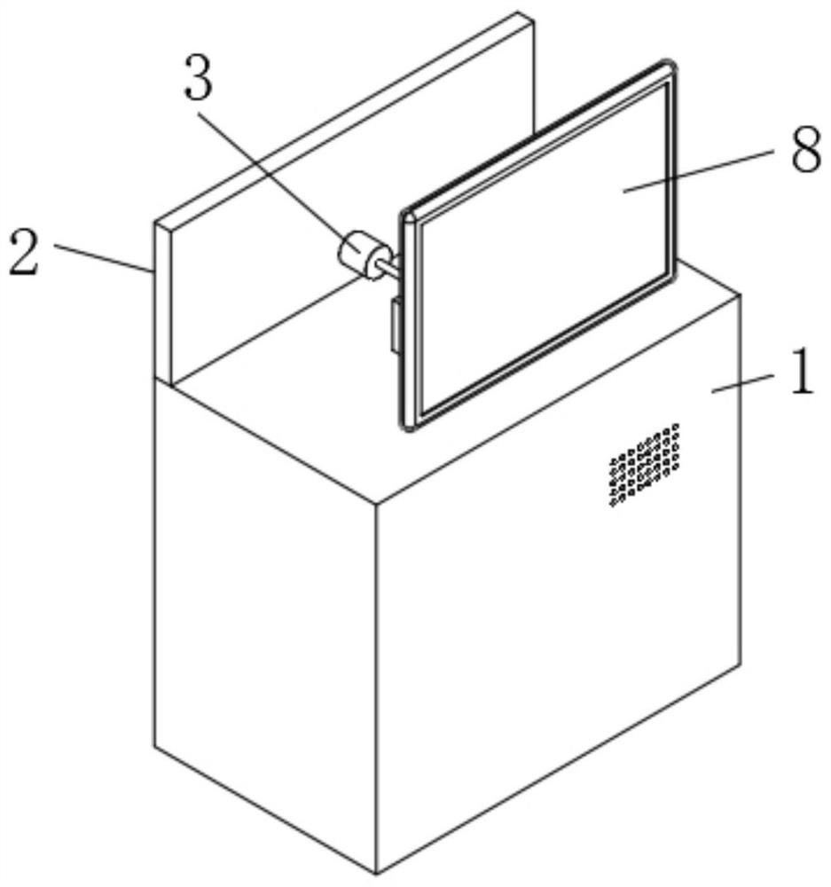 Meeting place exhibition image display platform with low power consumption