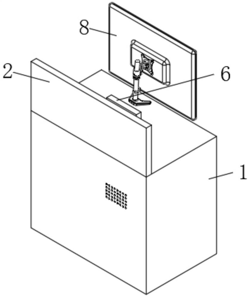 Meeting place exhibition image display platform with low power consumption