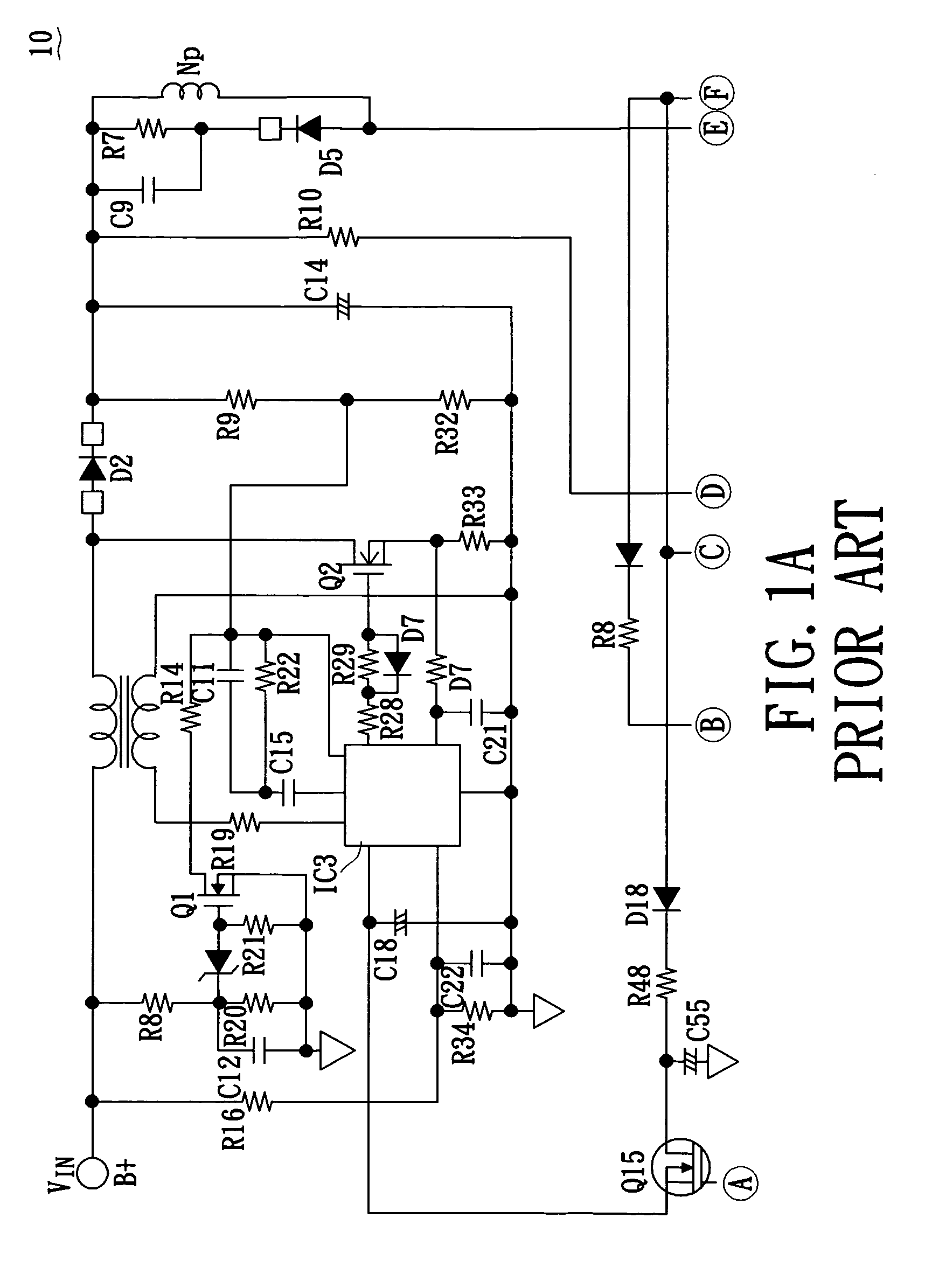 Switch-mode self-coupling auxiliary power device