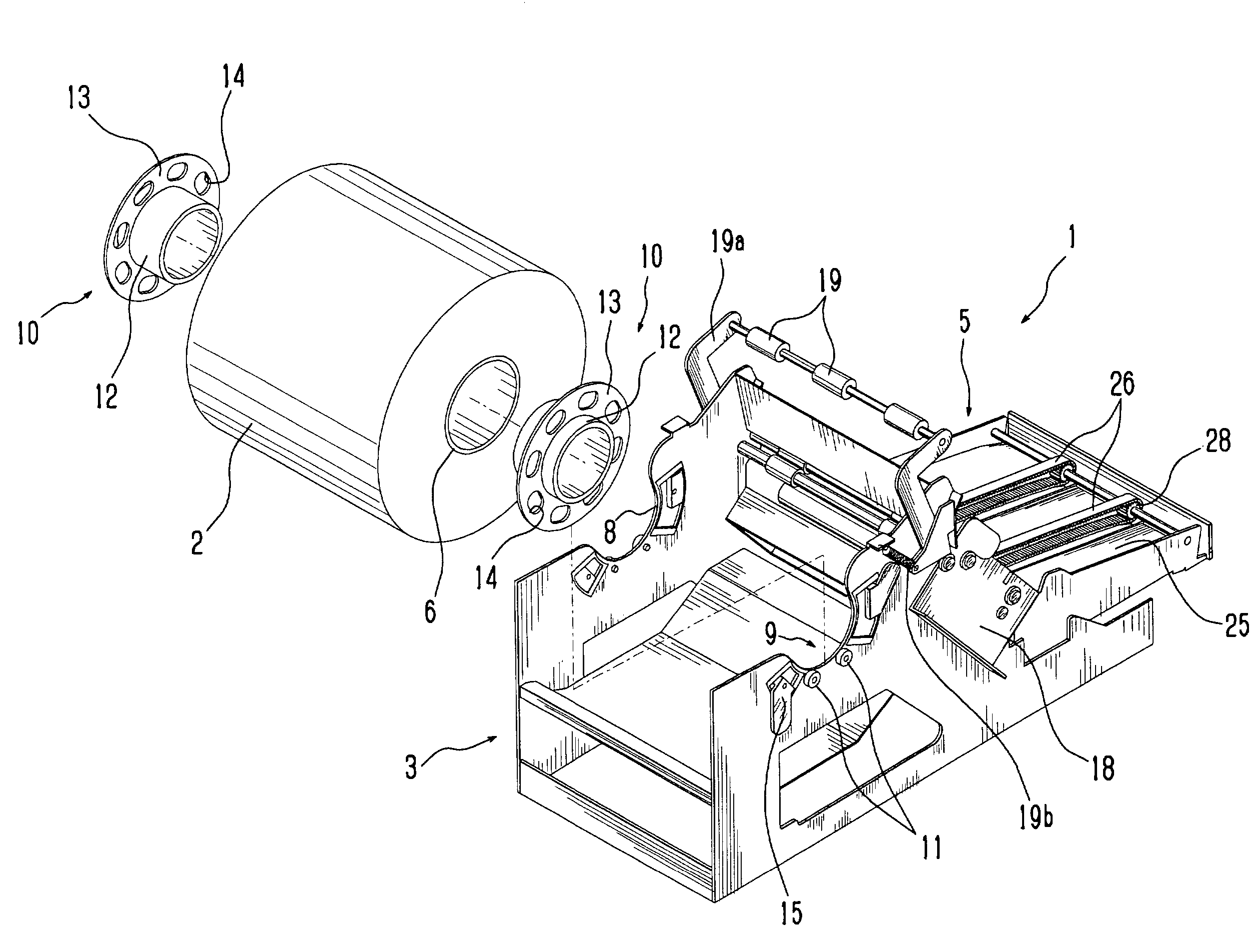 Apparatus for detecting an end portion of a recording medium