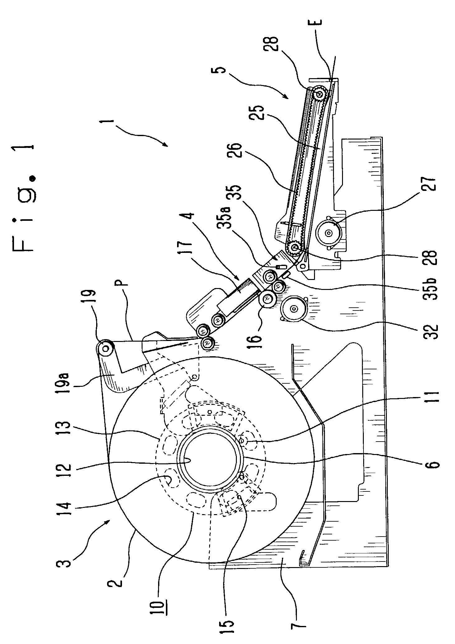 Apparatus for detecting an end portion of a recording medium