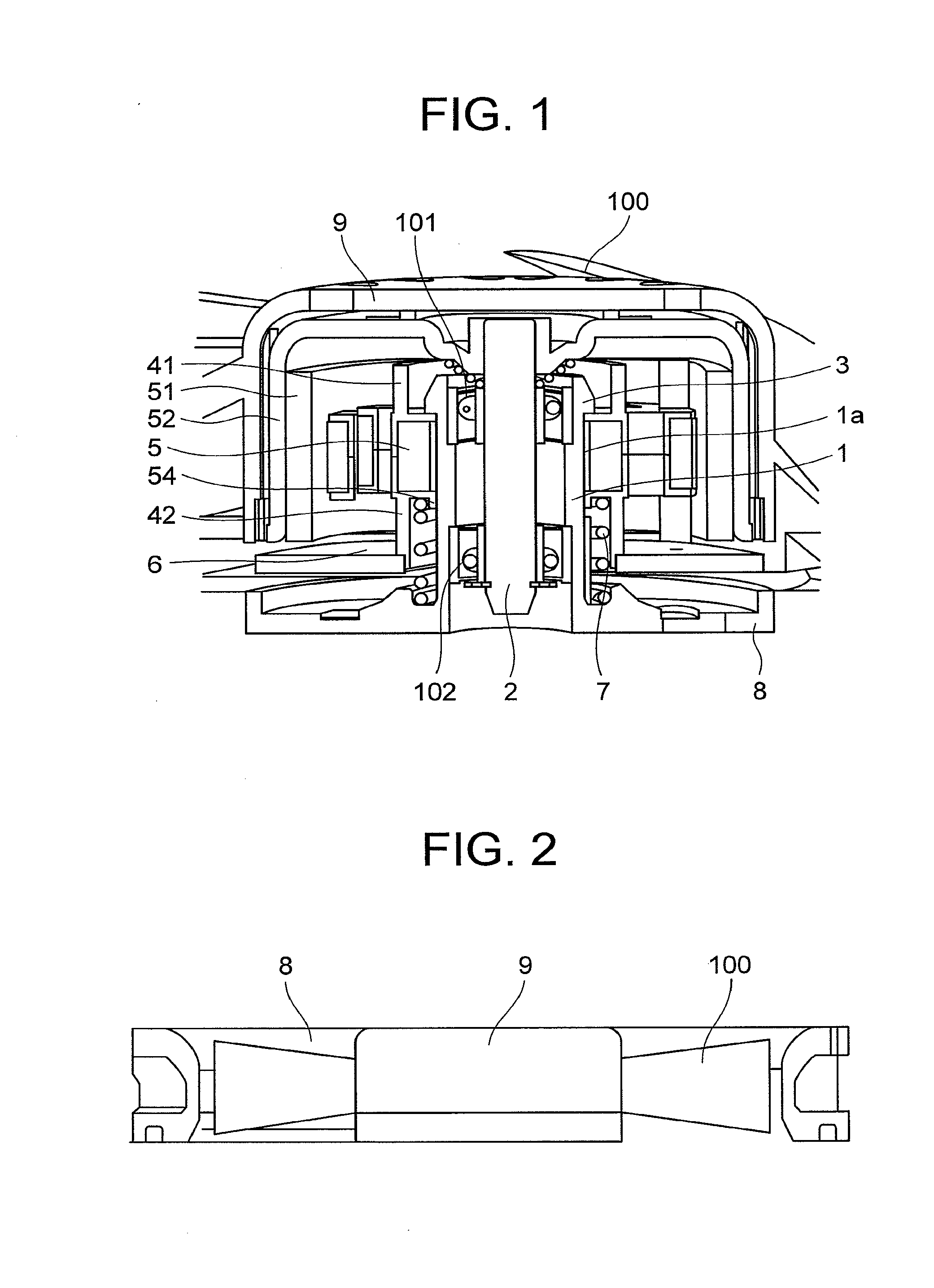 Axial fan motor