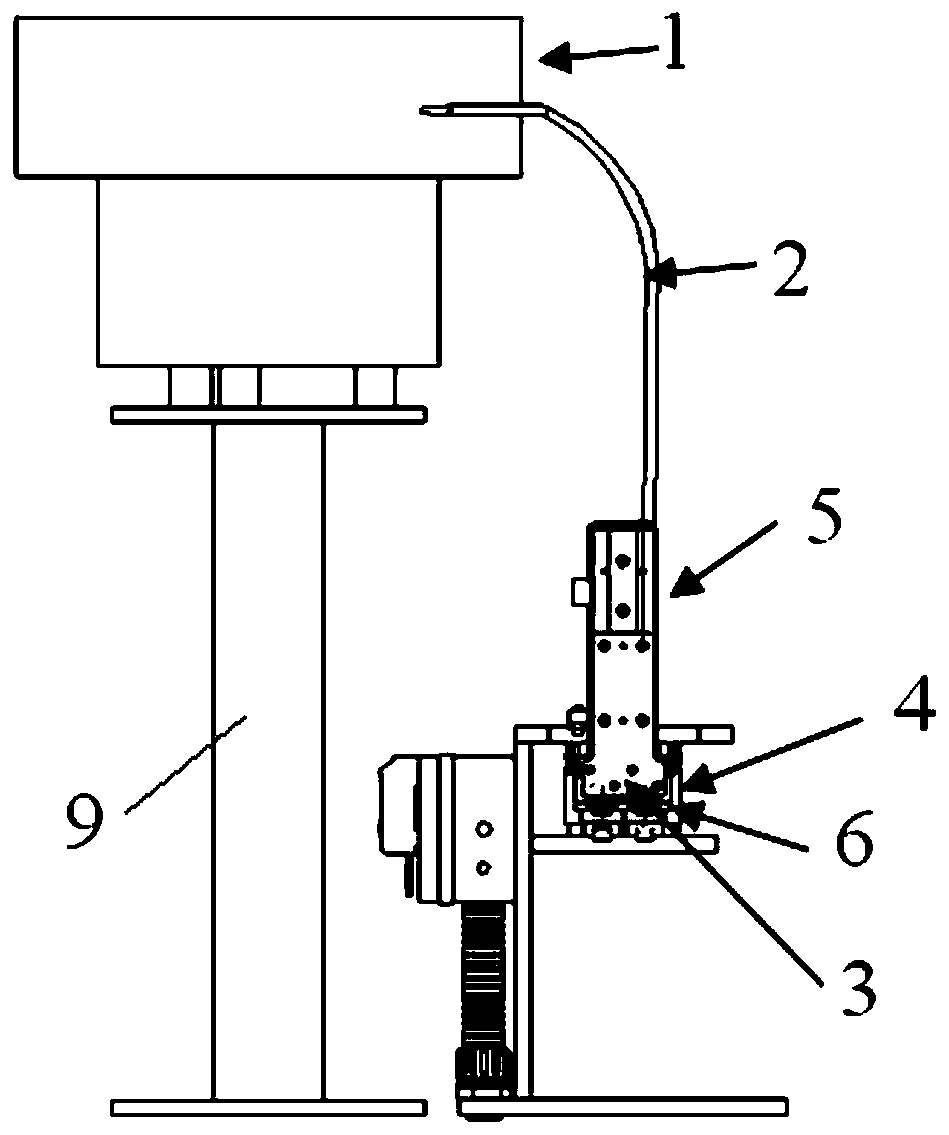 Spring feeding control device in automatic tool