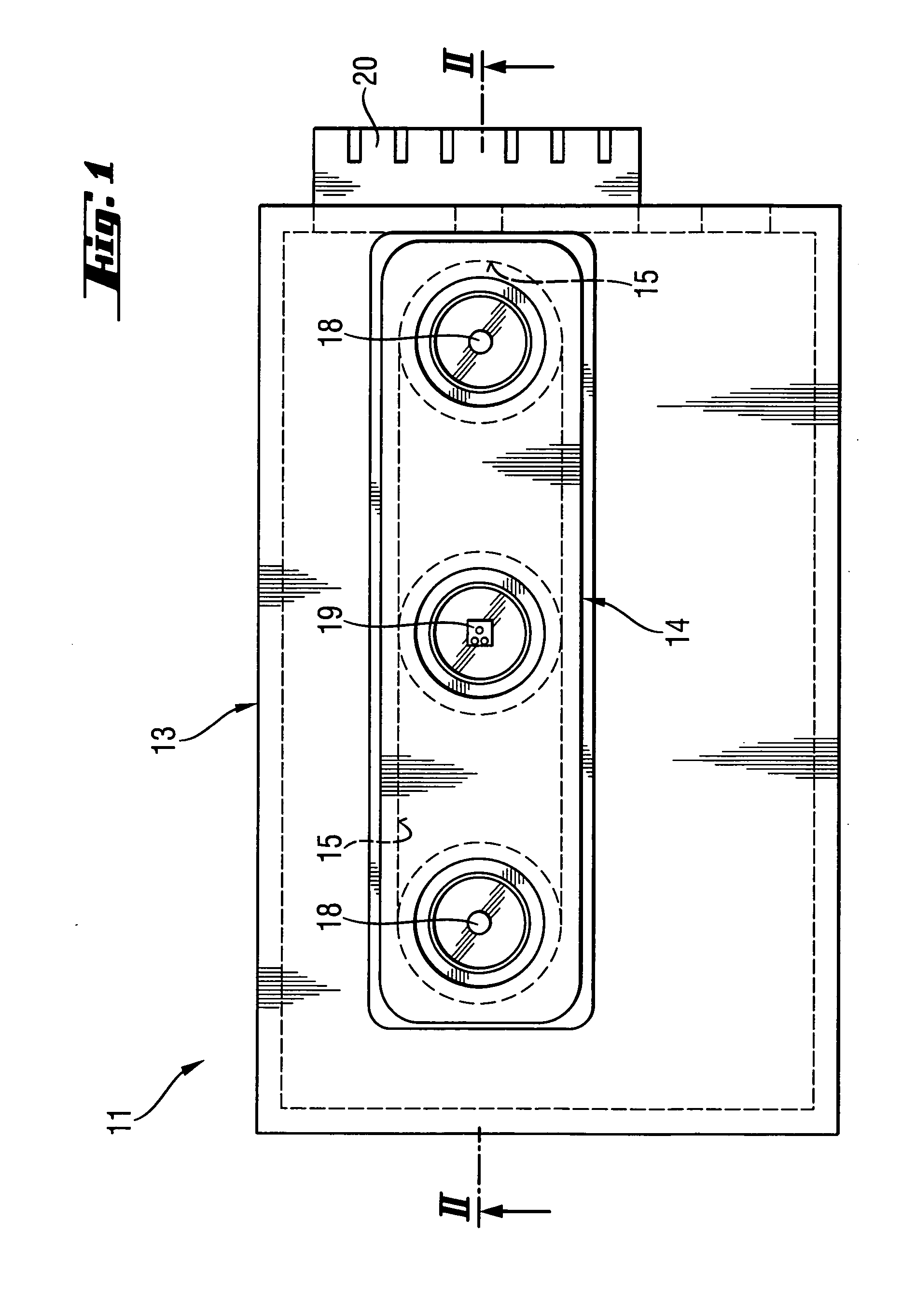 Receiving housing for a hand-held power tool