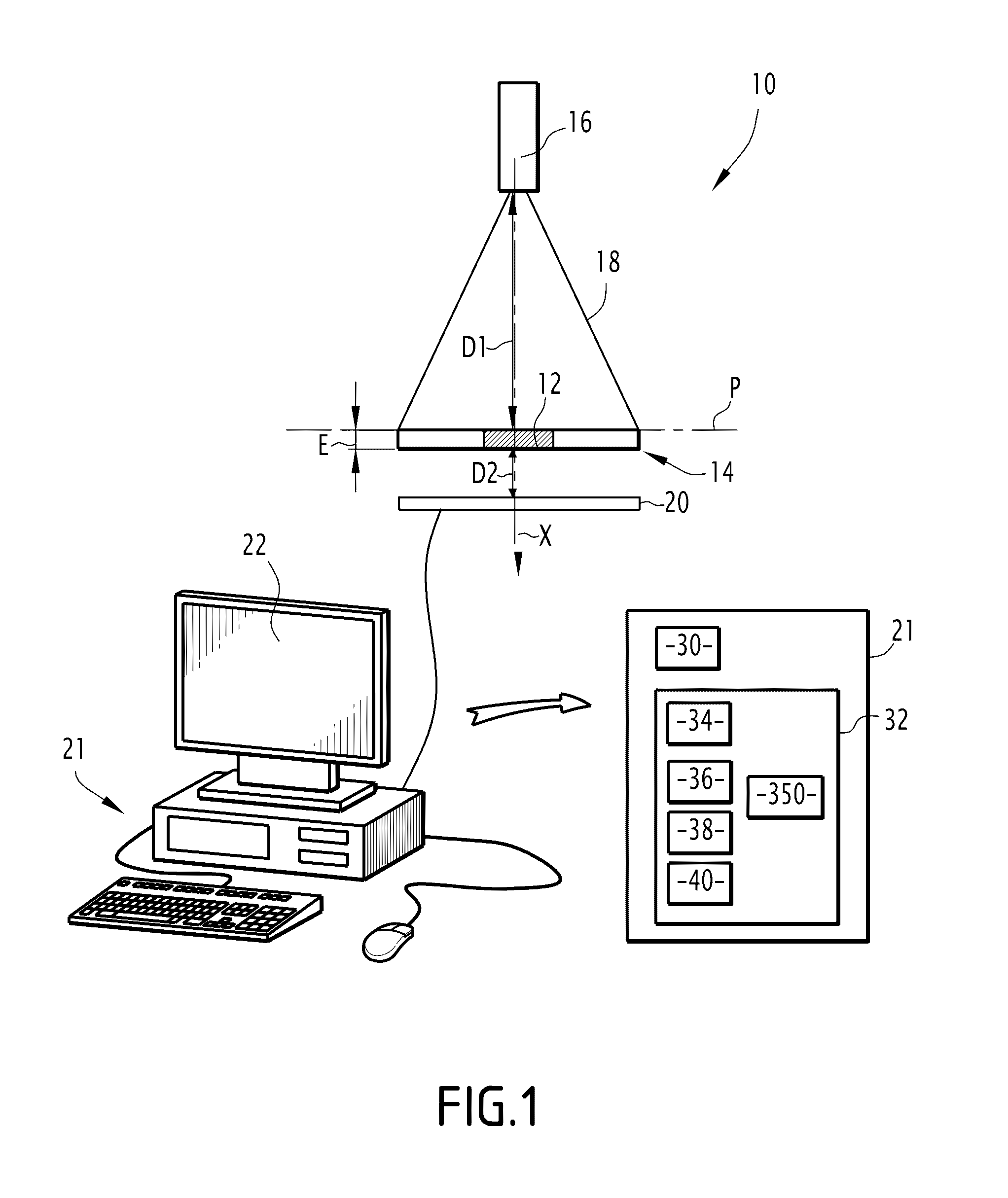 Method and system for estimating the quantity of an analyte contained in a liquid