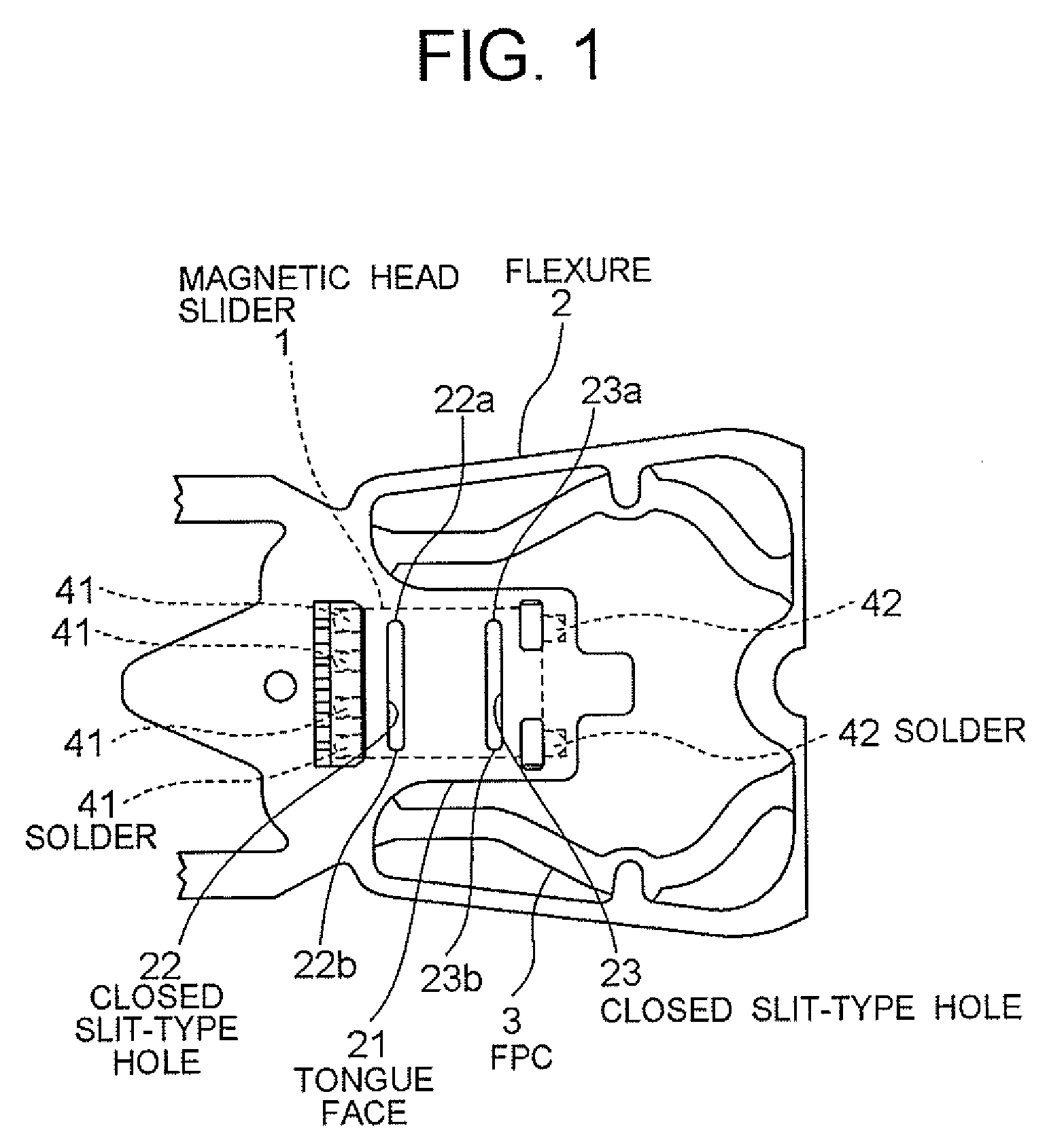 Suspension for mounting magnetic head slider, head gimbal assembly and hard disk drive