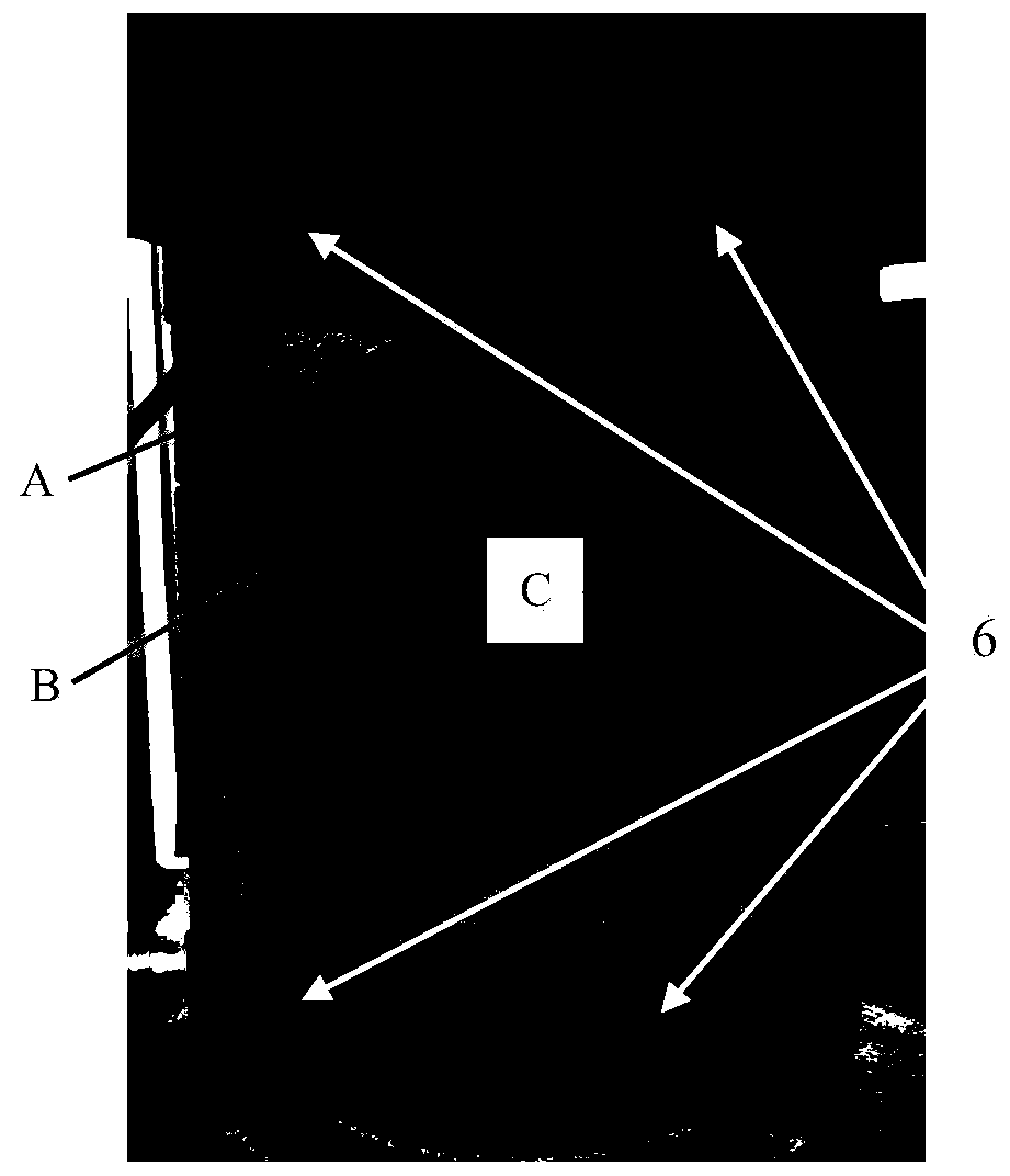 Test method for researching rock wedge instability failure under high stress