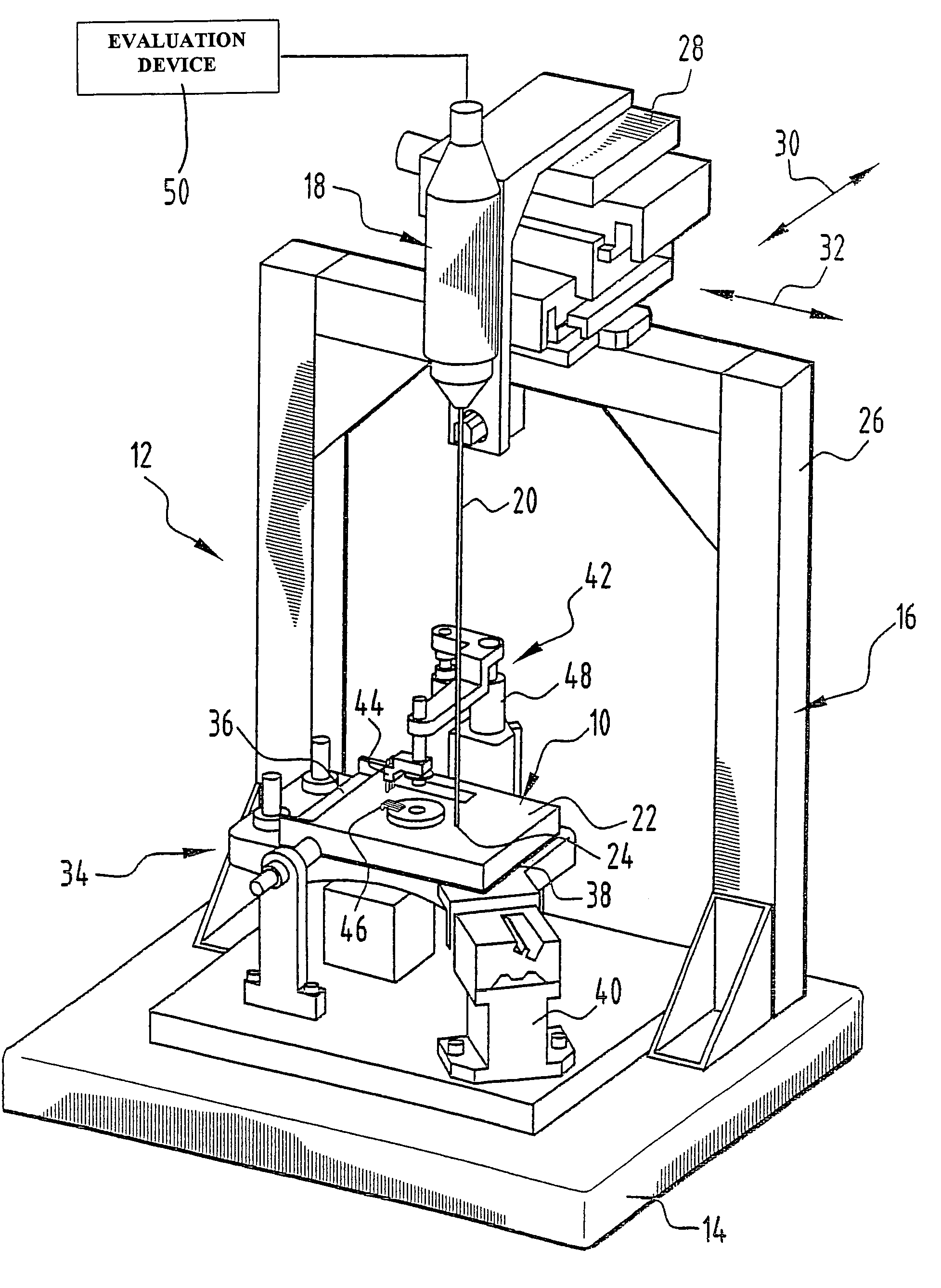 Measuring method to determine the noise emission of an electric motor and measuring device