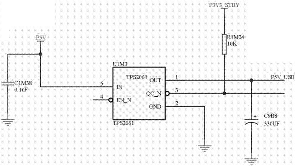 Conversion circuit of server PCIE signal and USB3.0 signal