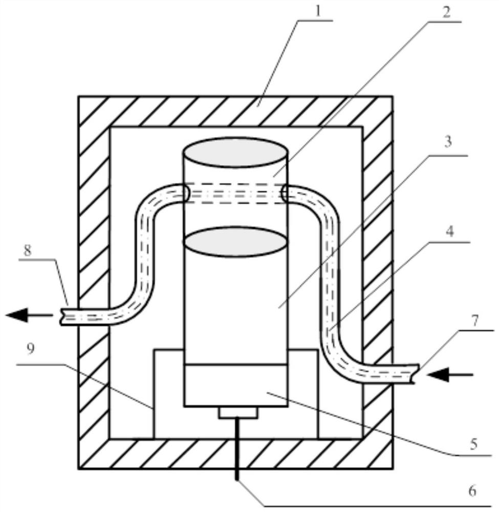 Online high-concentration uranium analysis and detection device for ...