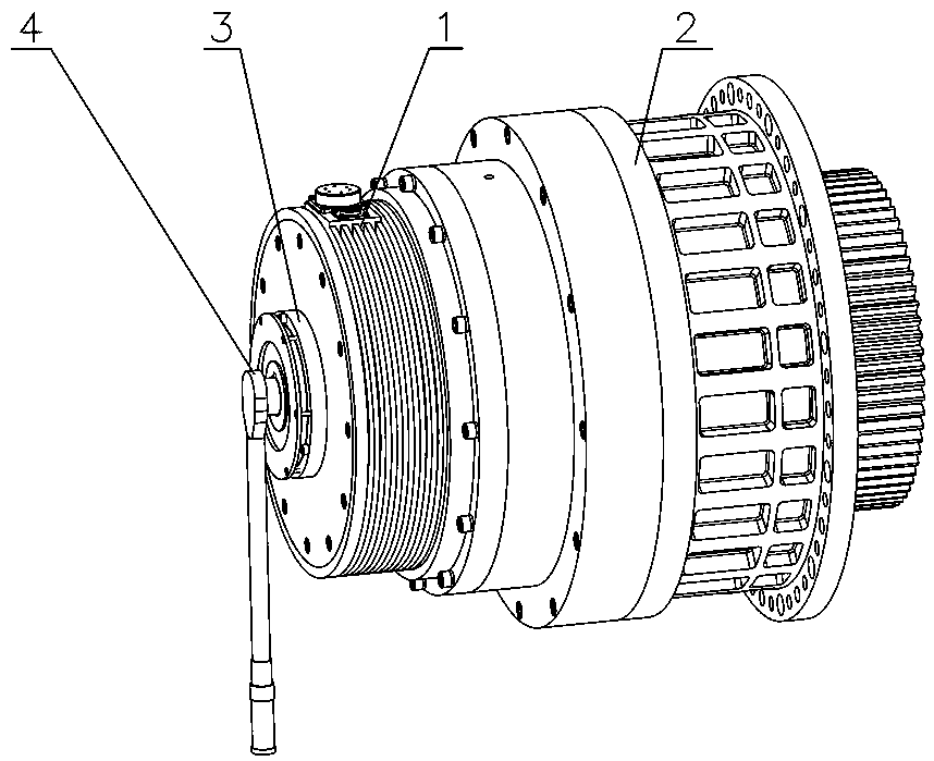 Electric driving device for rotating launching support
