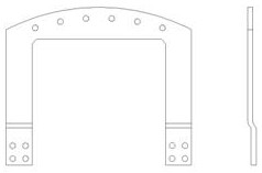 Enhanced quadrupole high-speed synchronous motor rotor damping structure