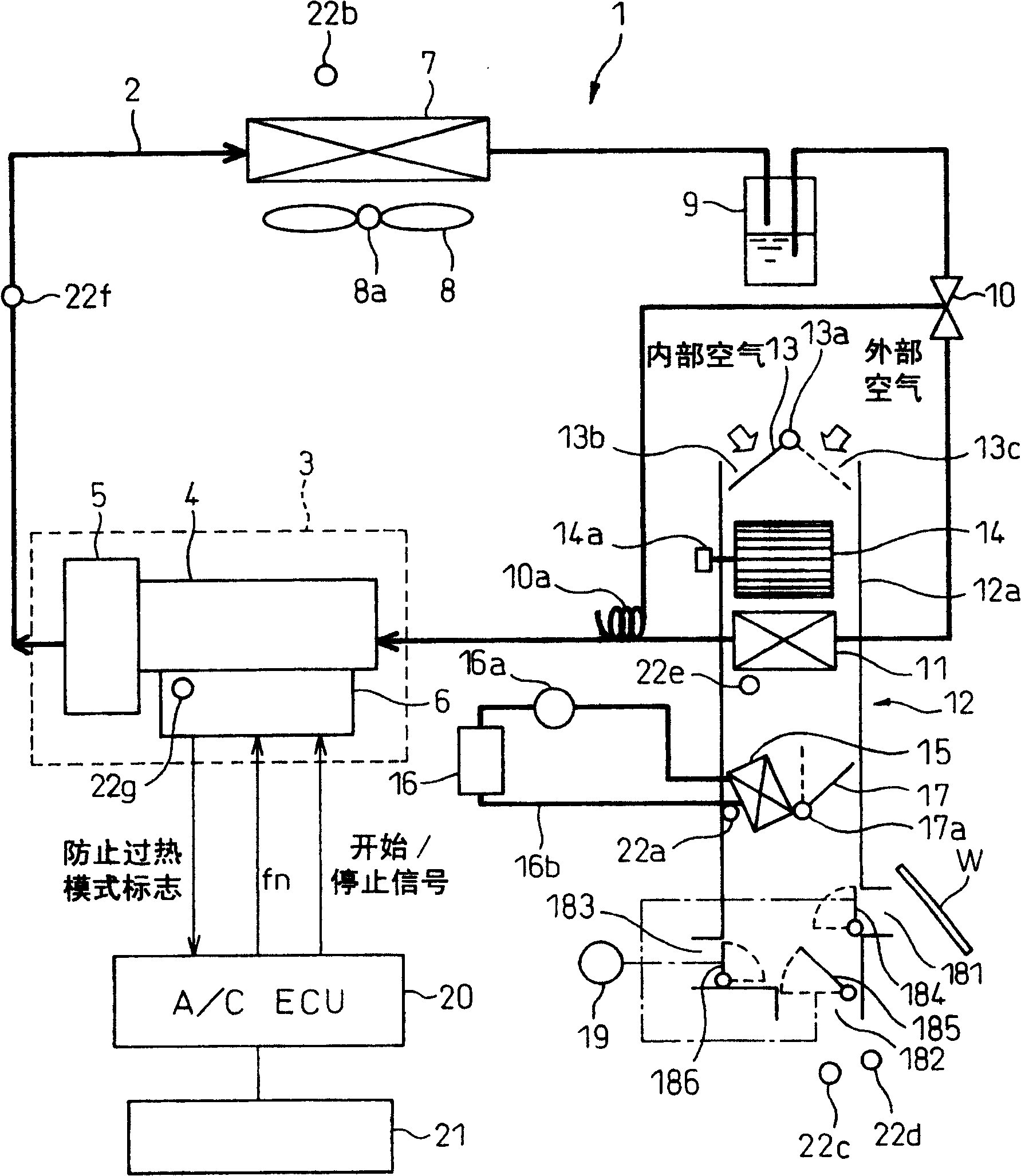 Air conditioner for vehicle capable of preventing inverter overheating