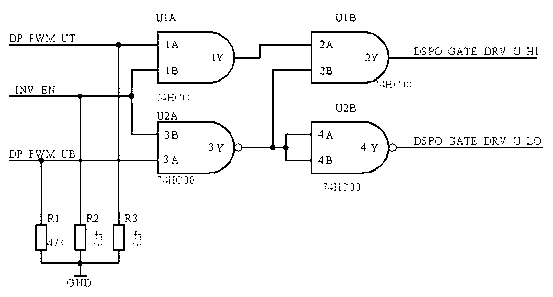 PWM (pulse-width modulation) interlocking drive circuit