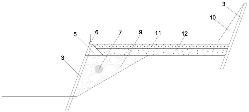 Ecological restoration method for step slope-to-step conversion of strip mine dumping site