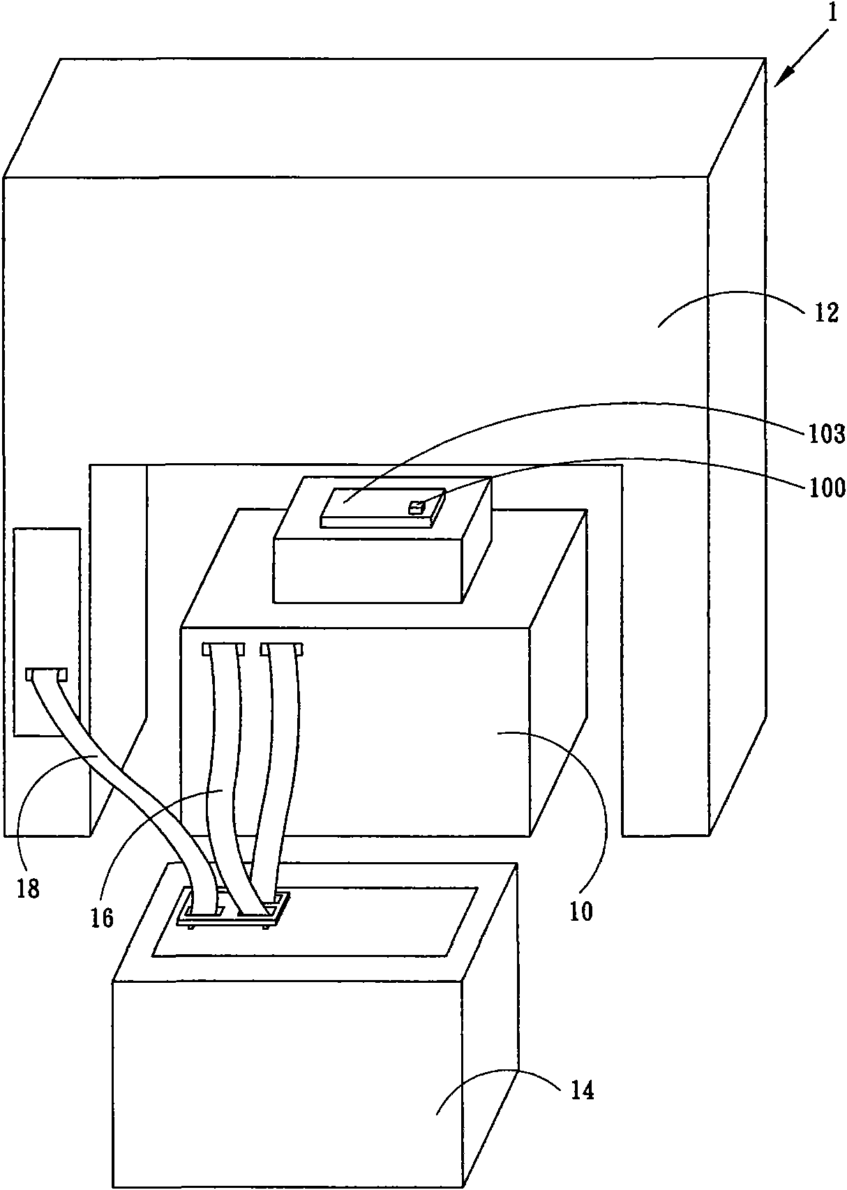 Turnover testing module and testing system thereof