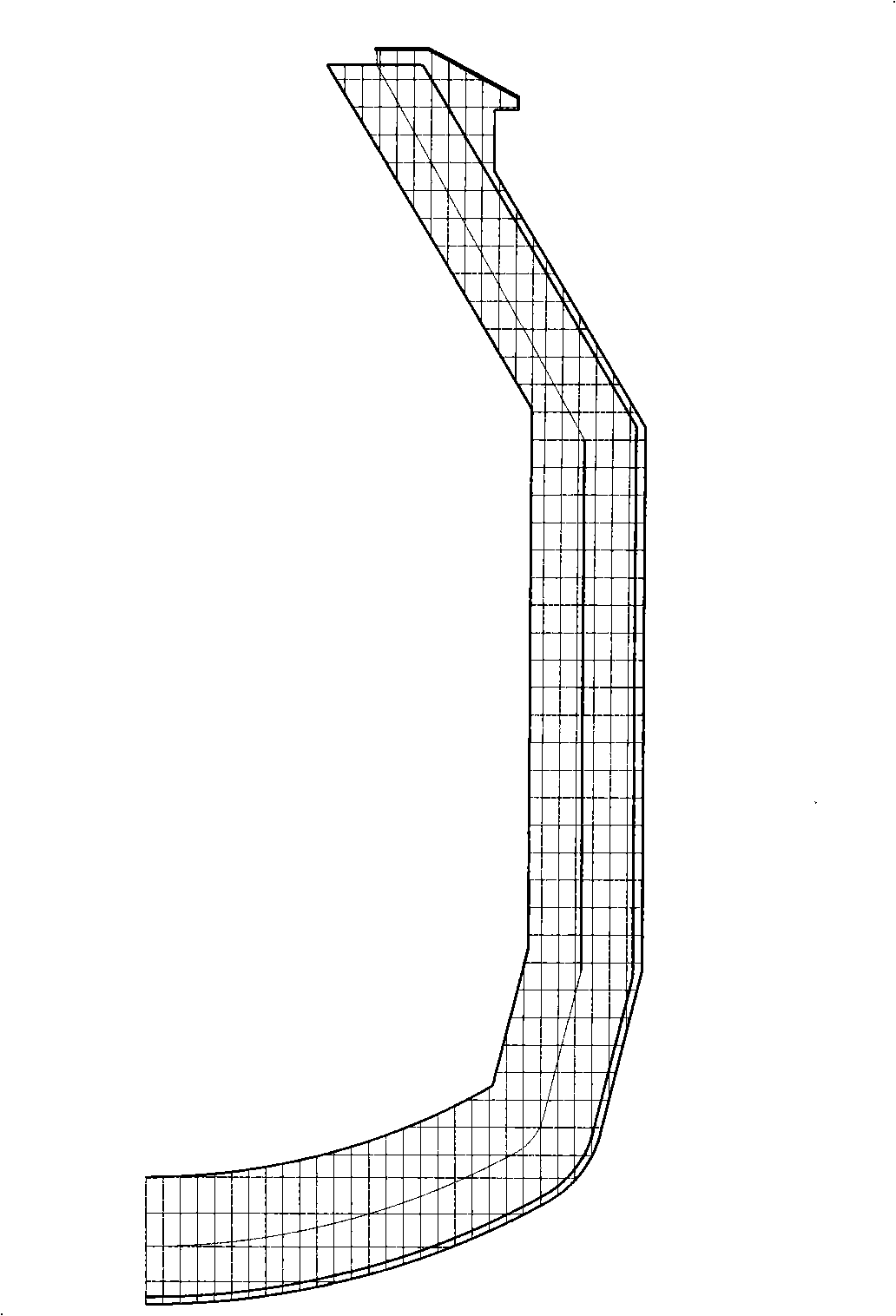 Convertor lining thickness online testing method and device thereof