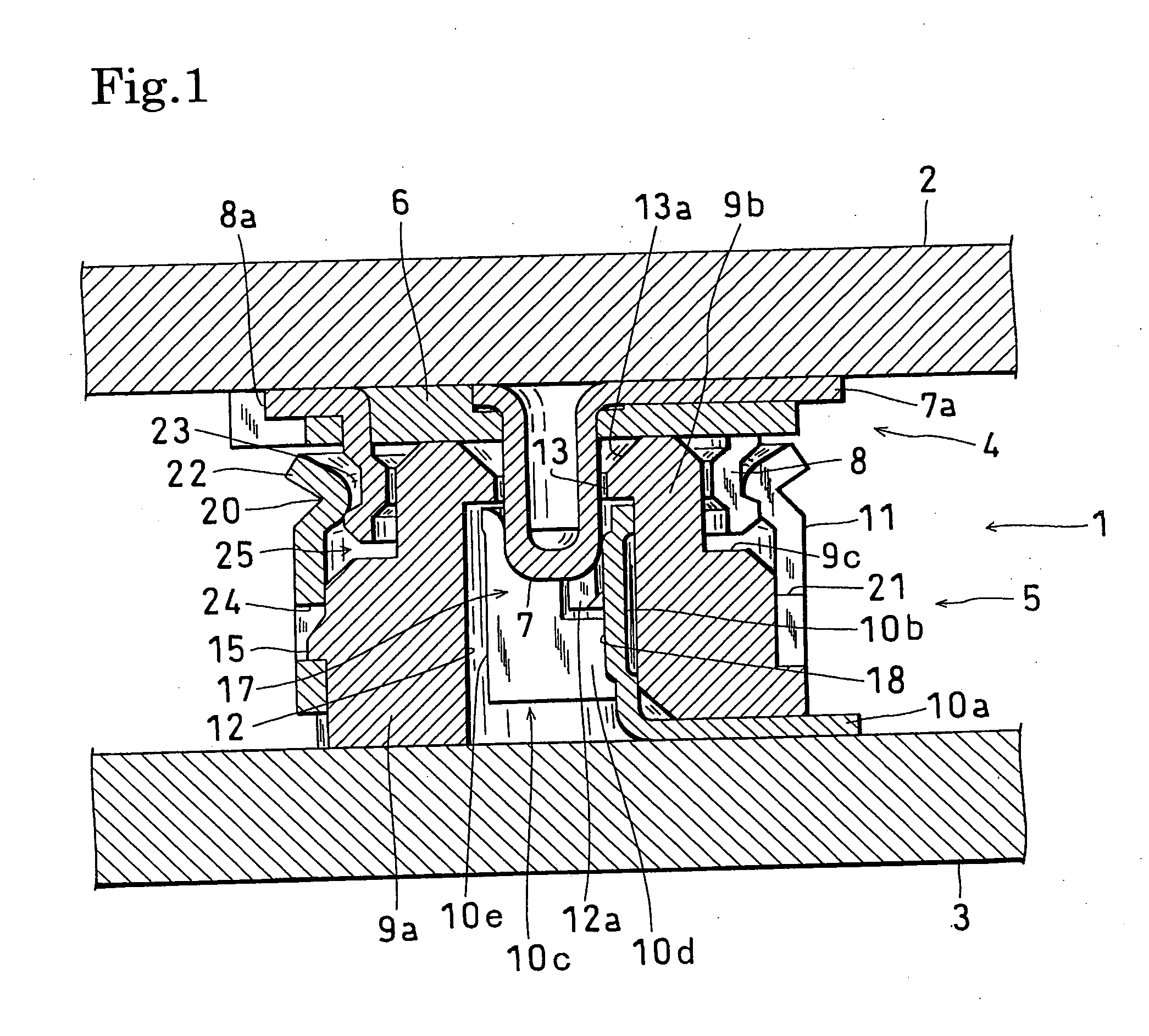 Coaxial connector for board-to-board connection
