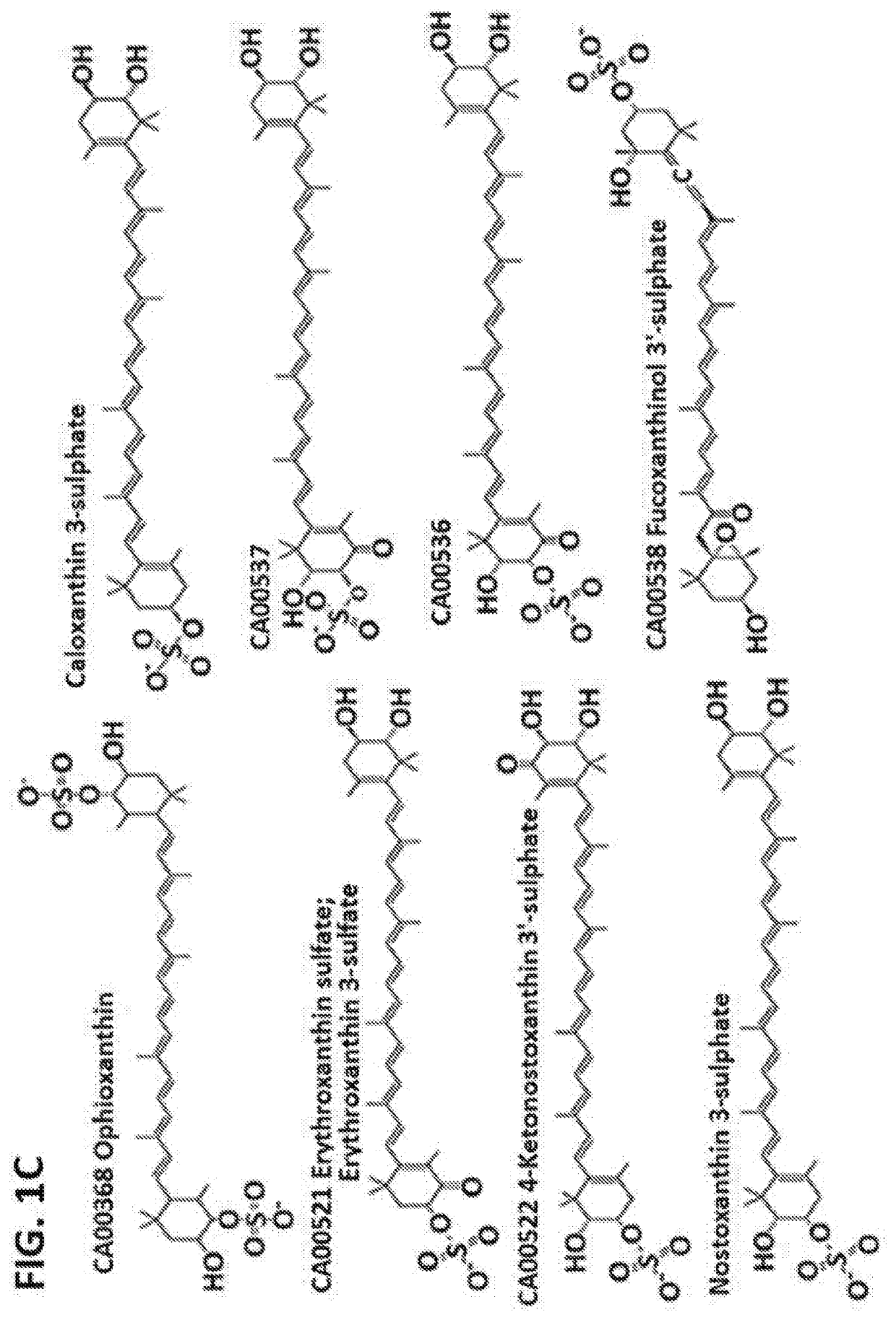 Carotenoid compositions and uses thereof