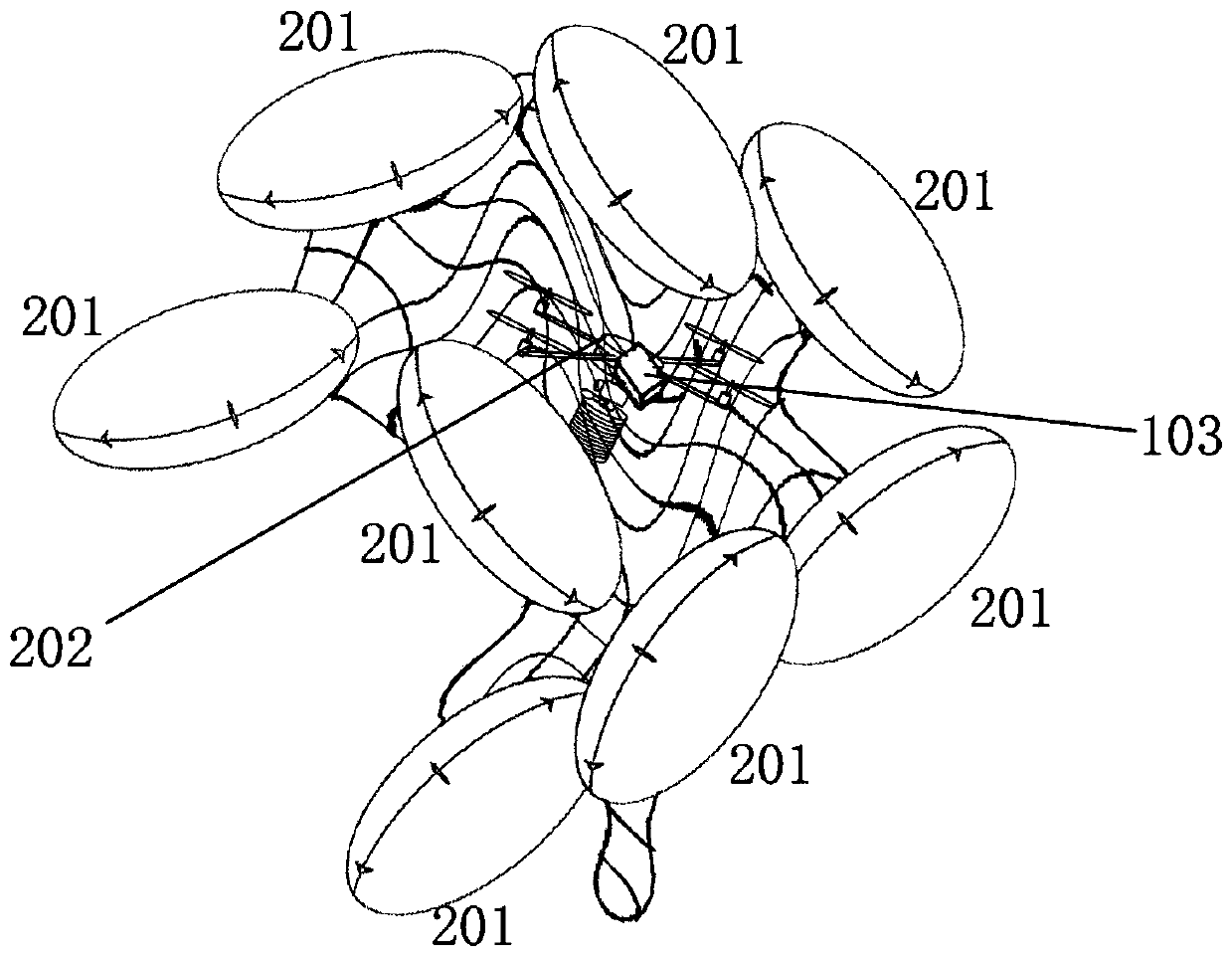 Low-altitude aircraft intercepting device