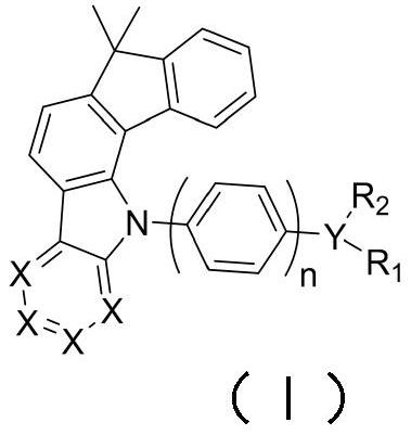 A kind of fluorenocarbazole derivative, its preparation method and application