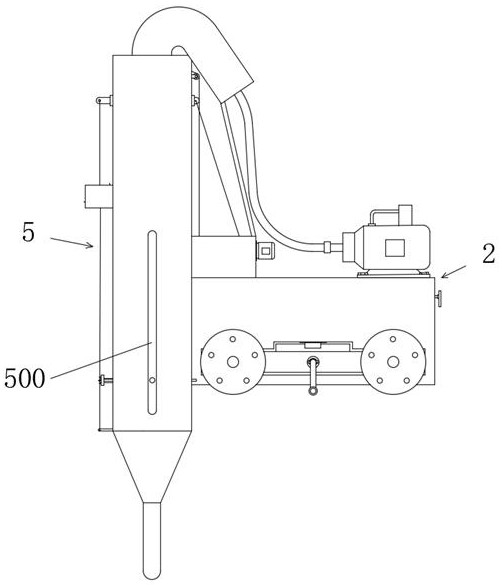 Vibration drainage device for concrete pouring