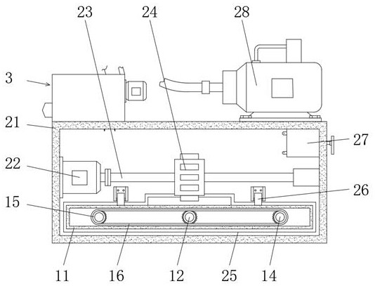 Vibration drainage device for concrete pouring