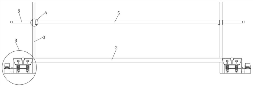 An auxiliary medical device for postoperative leg rehabilitation