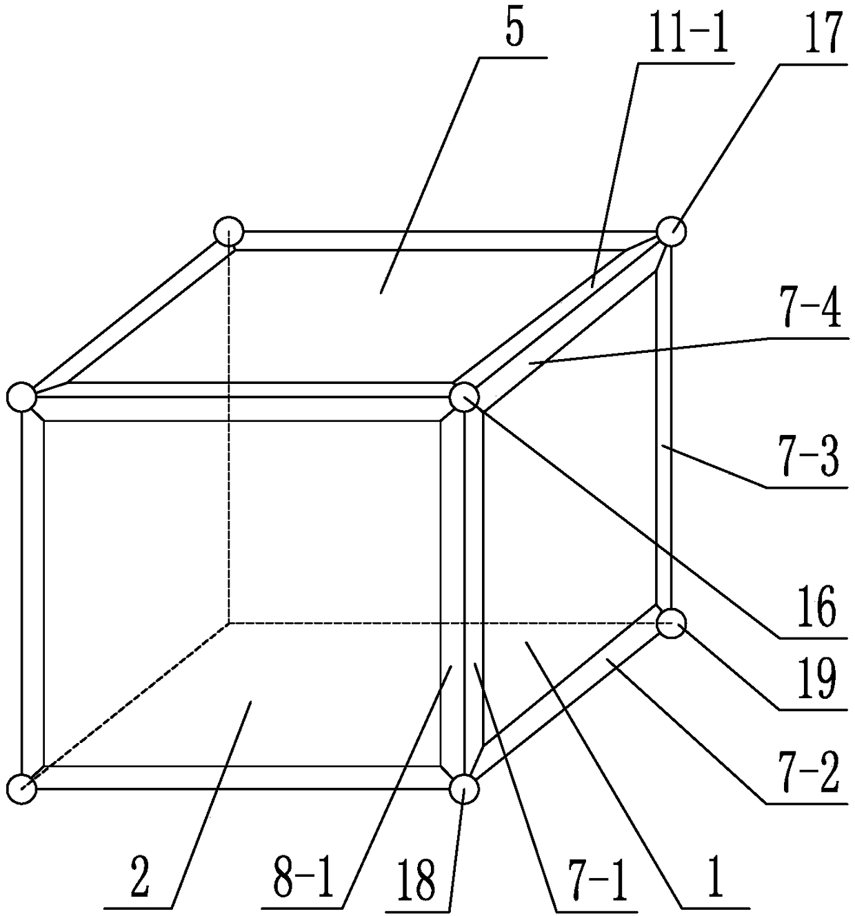 Learning mold of side surface unfolding pattern of cube and 90-degree rotation operation method thereof