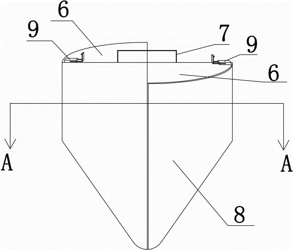 Powder material sample splitter and using method thereof