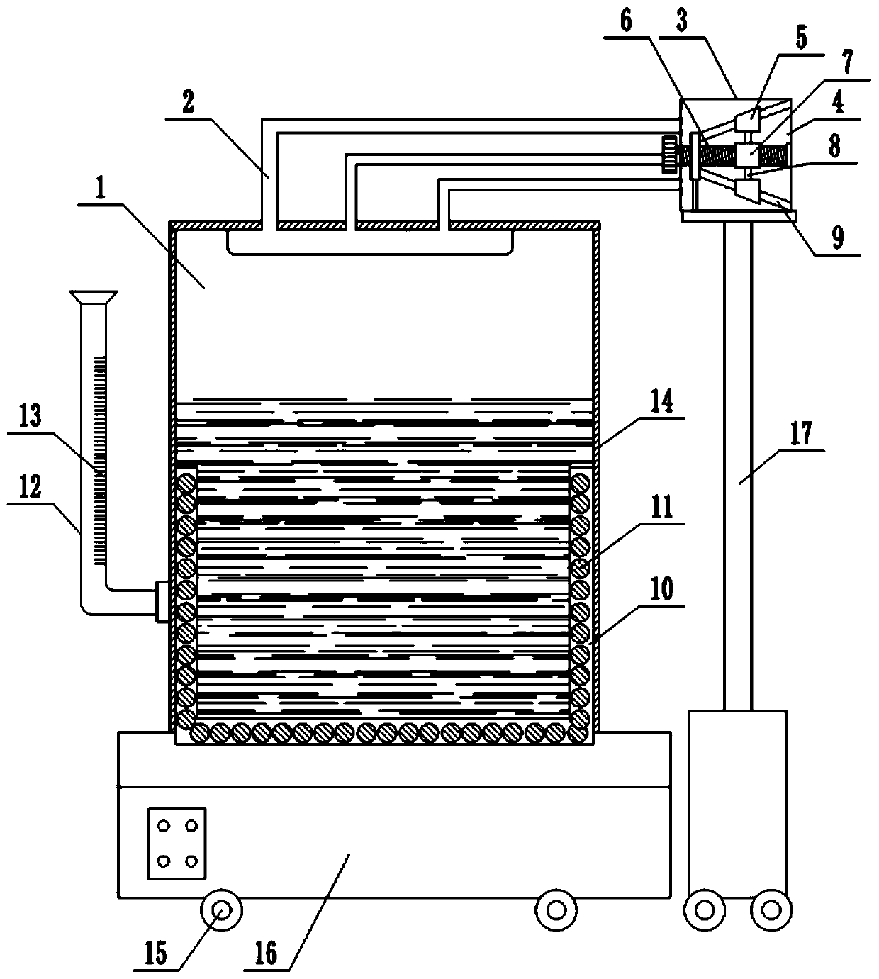 Mobile warming device